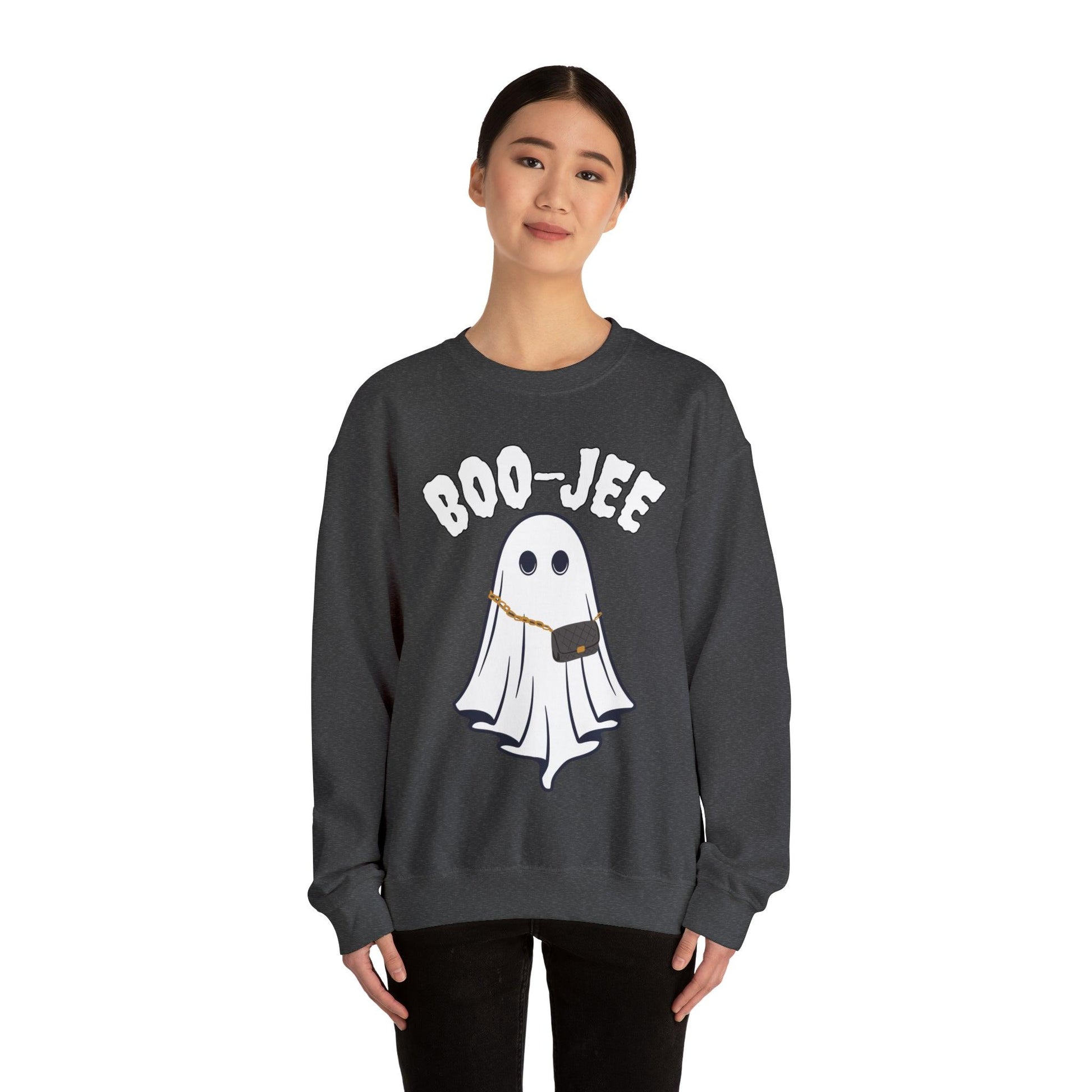 Boo-Jee Sweatshirt, Boo Halloween Sweatshirt, Spooky Ghost Sweatshirt, Boo Jee Shirt, Halloween Ghost Sweatshirt, Halloween Boo Shirt - Giftsmojo