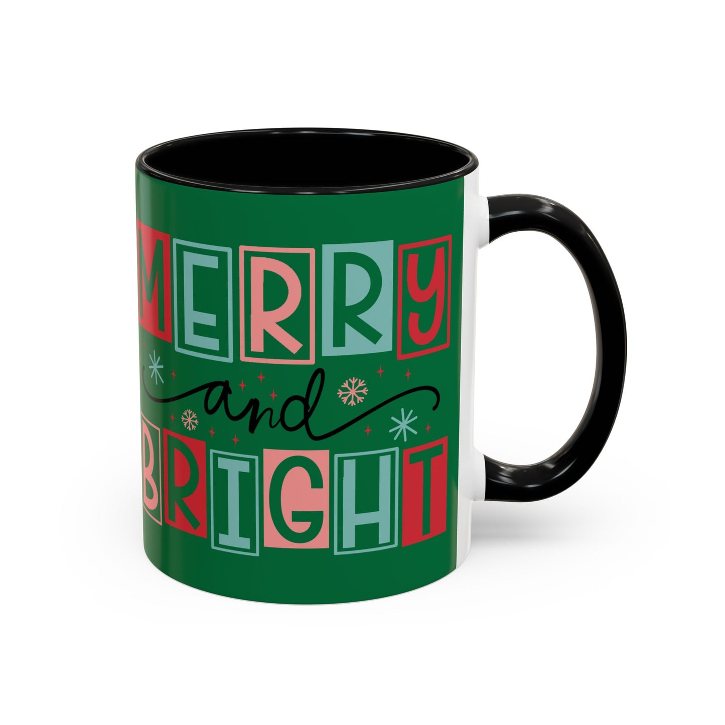 Mug - Merry and Bright Accent Coffee Mug (11oz Mug and 15oz Mug)