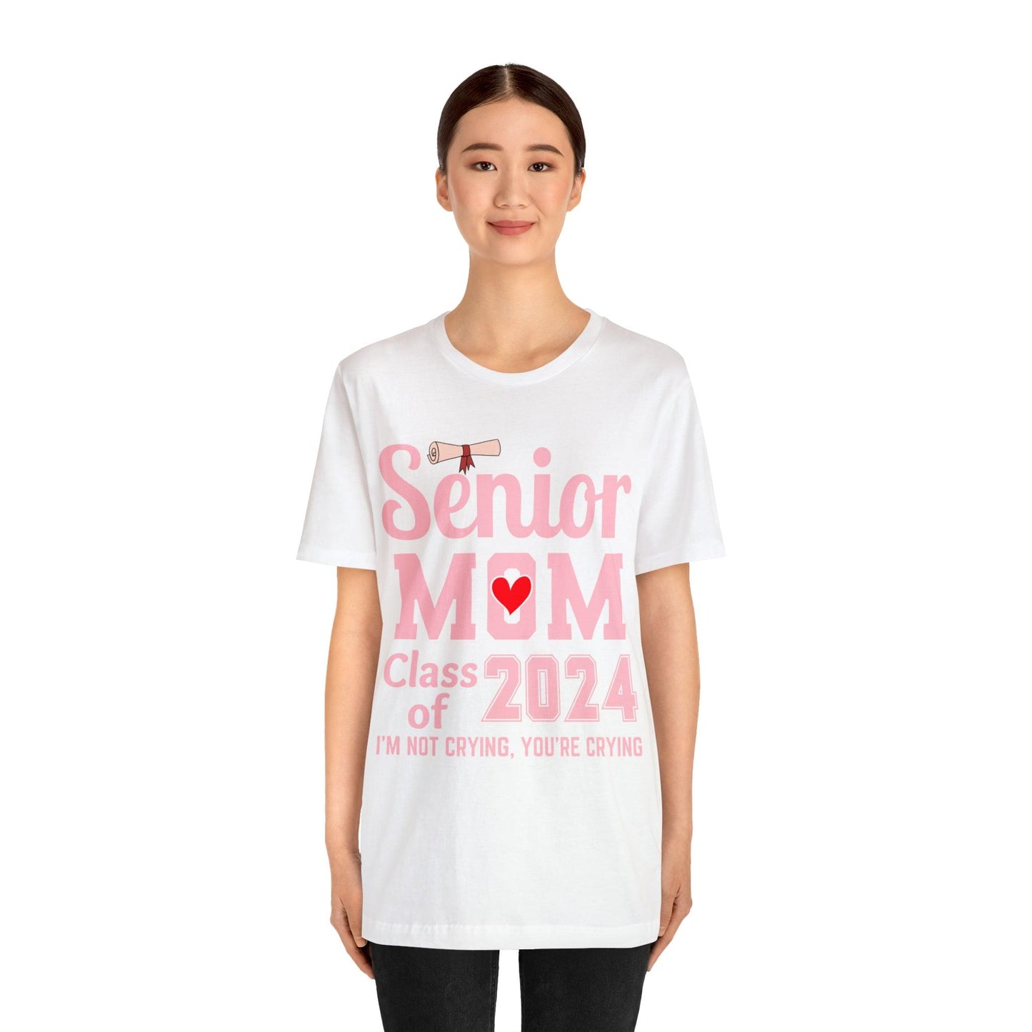 Senior Mom Class of 2024 T-Shirt Pink, Proud Senior Mom Shirt, Gift for Graduate, Graduation 2024 Family Shirt 2024 Senior Mom - Giftsmojo