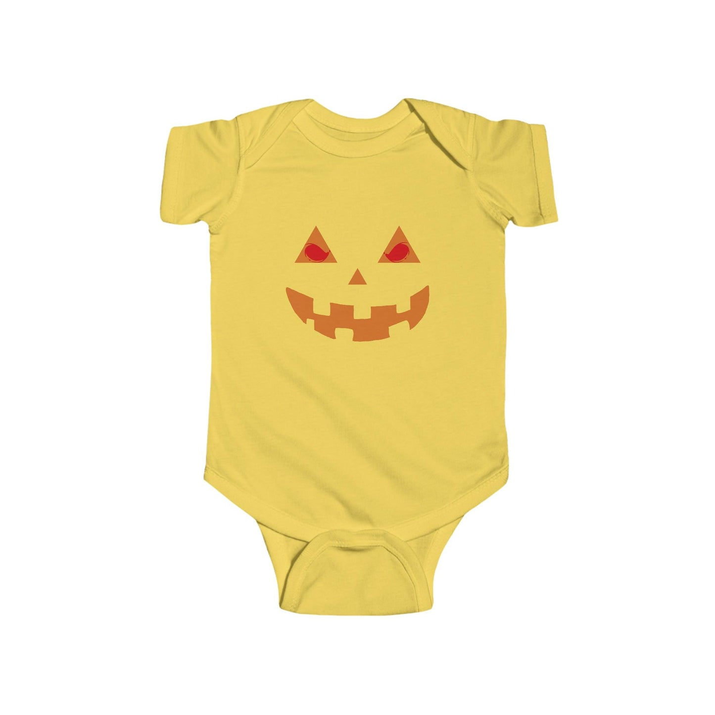 Infant Pumpkin Face Onesie Infant Halloween Costume Infant Fine Jersey Bodysuit for Halloween Infant Halloween Onesie - Giftsmojo