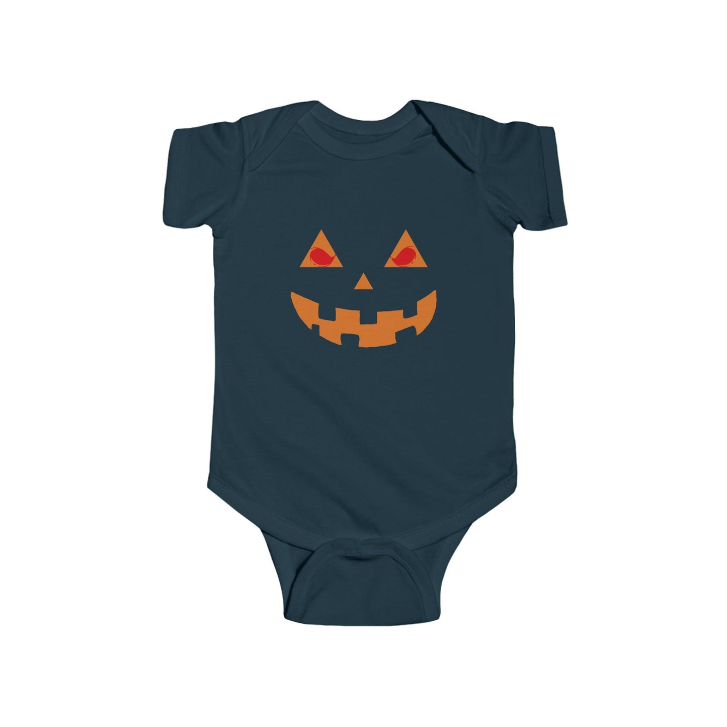 Infant Pumpkin Face Onesie Infant Halloween Costume Infant Fine Jersey Bodysuit for Halloween Infant Halloween Onesie - Giftsmojo