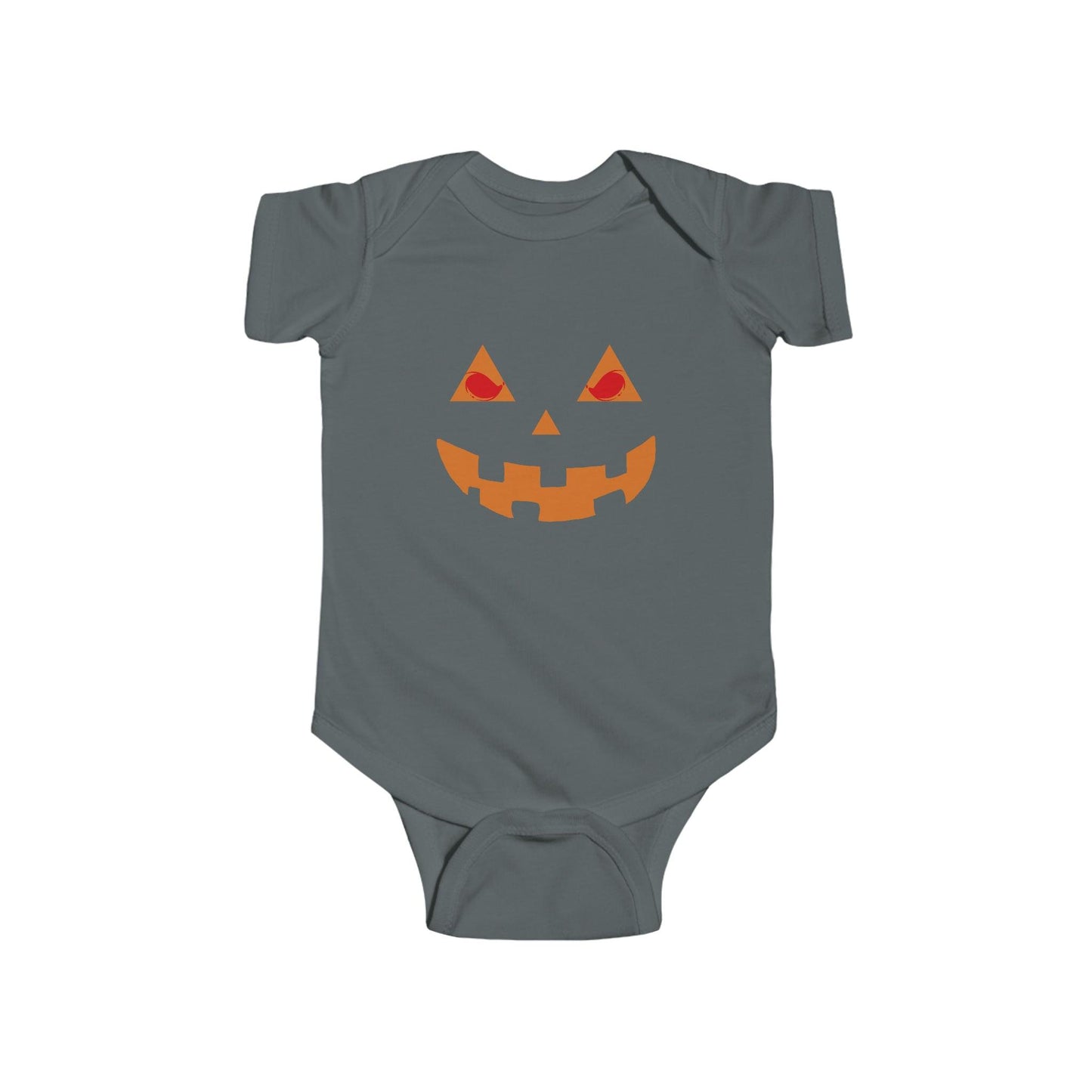 Infant Pumpkin Face Onesie Infant Halloween Costume Infant Fine Jersey Bodysuit for Halloween Infant Halloween Onesie - Giftsmojo