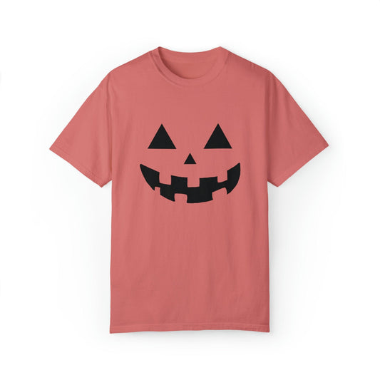 Cute Pumpkin Face Shirt Retro Halloween Tshirt, Vintage Shirt Halloween Shirt Pumpkin Face Halloween Costume Comfort Colors - Giftsmojo