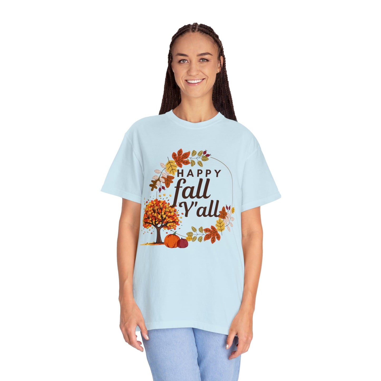 Happy Fall Y'all Gift for Fall, Funny fall shirts gift, autumn tee, - Giftsmojo
