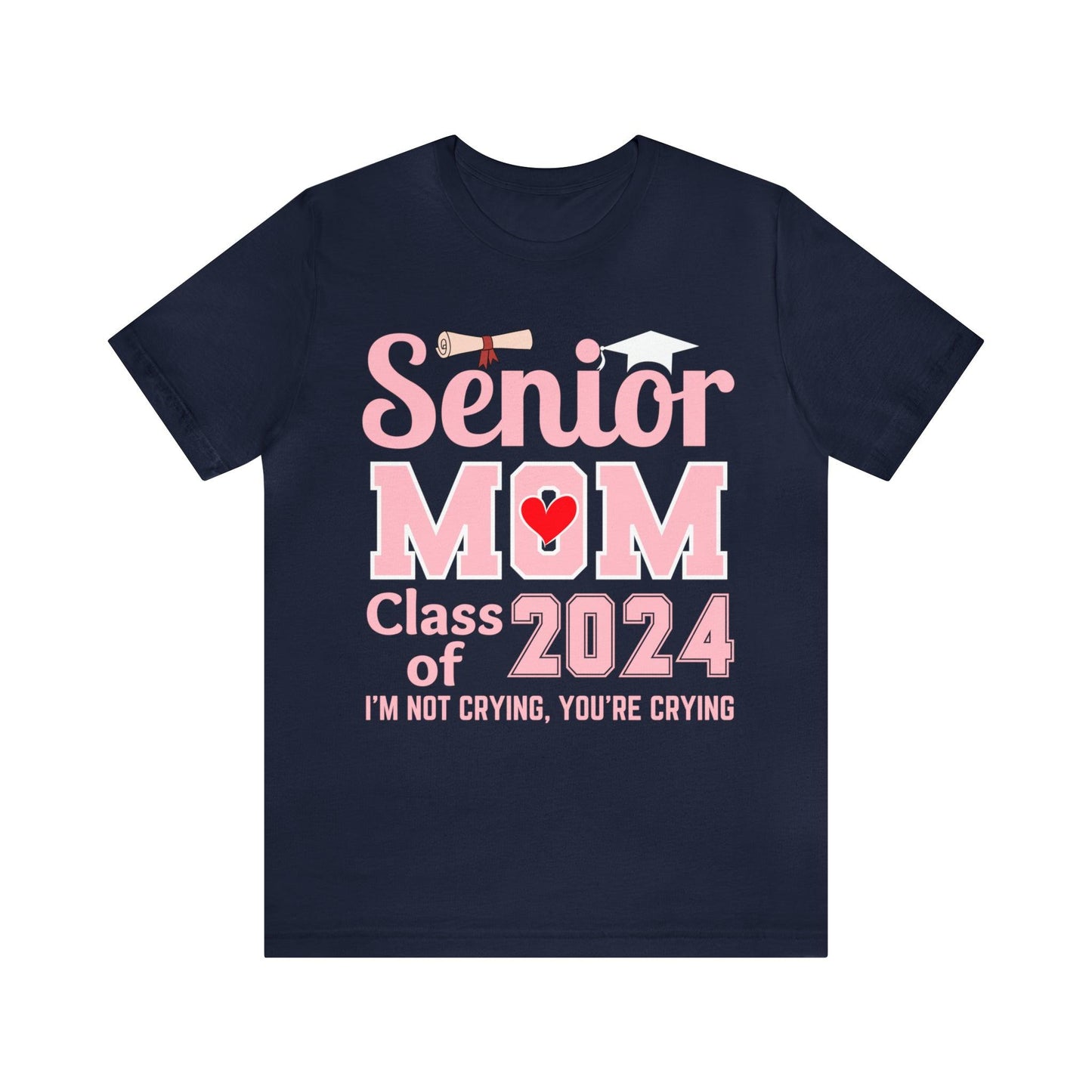 Senior Mom Class of 2024 T-Shirt Pink, Proud Senior Mom Shirt, Gift for Graduate, Graduation 2024 Family Shirt 2024 Senior Mom - Giftsmojo