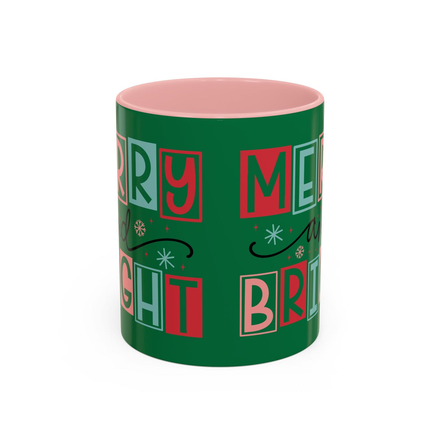 Mug - Merry and Bright Accent Coffee Mug (11oz Mug and 15oz Mug)