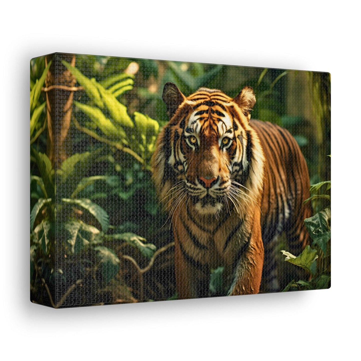 Tiger In Nature Art Canvas Gallery Wraps Tiger Print Large Canvas Art Animal Wall Art minimalist Wall Art Lover Gift - Giftsmojo