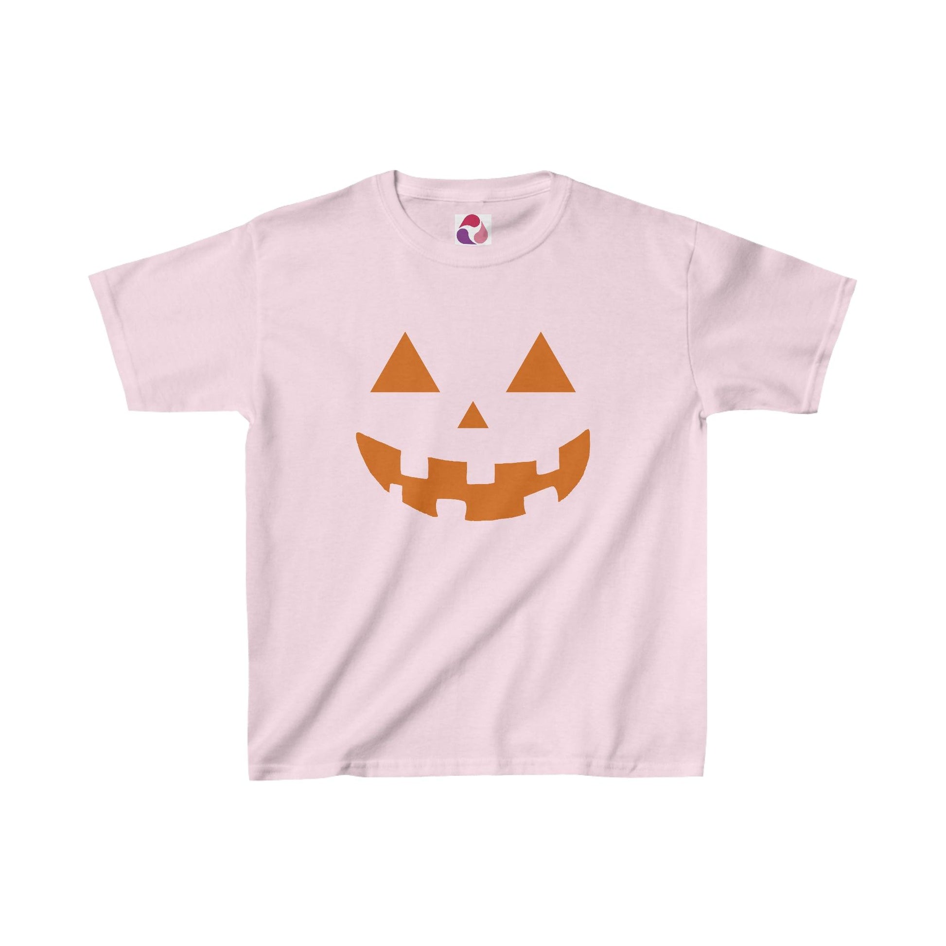 Kids Pumpkin Face Tee Kids Halloween Costume Halloween shirt for Halloween Infant Kids Heavy Cotton™ Tee - Giftsmojo