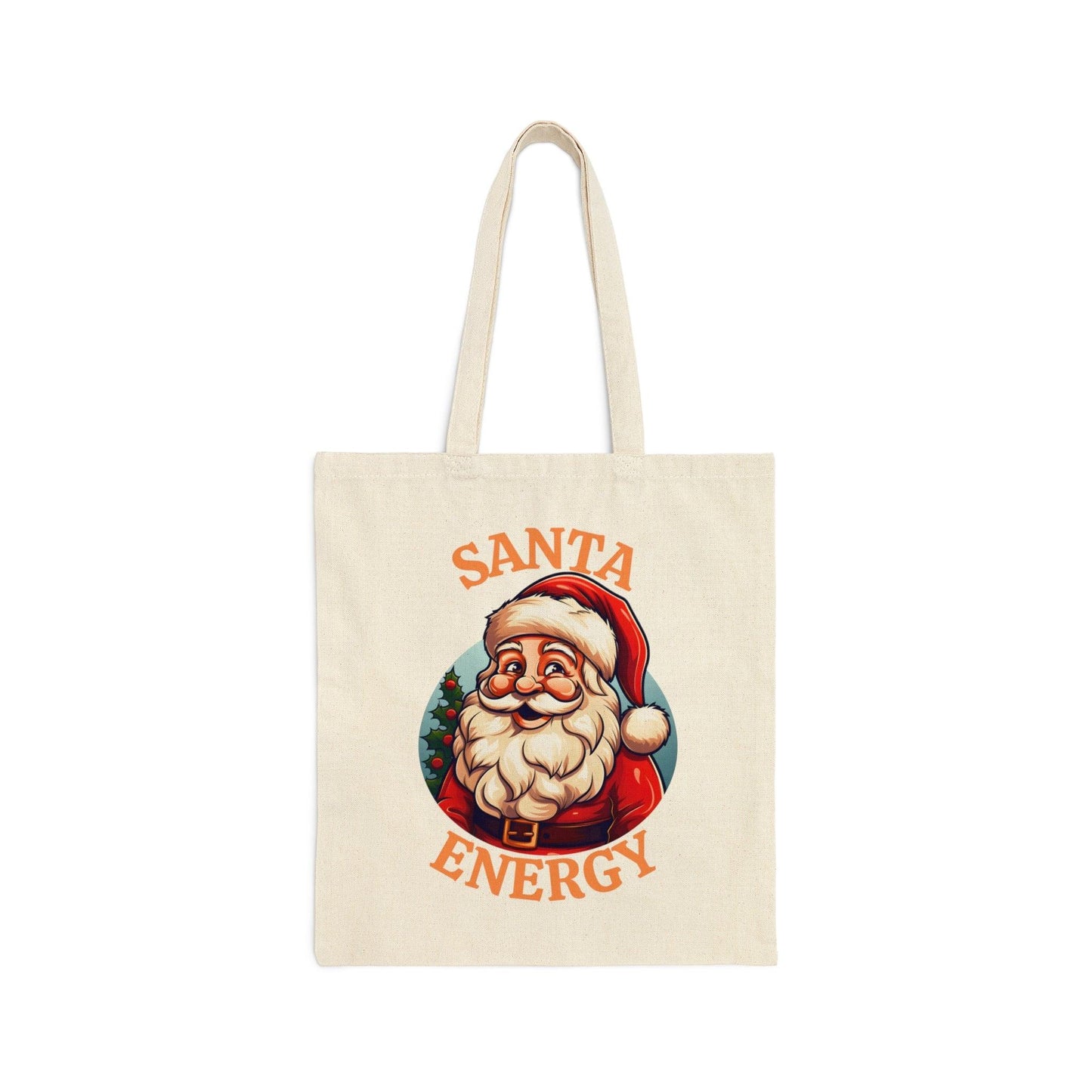 Santa Energy Tote Bag Christmas Bag Christmas Tote Bag Santa Claus Totes Bag Canvas Tote Bag Shopping Bag Gift For Women Totes Birthday Gift Bag - Giftsmojo