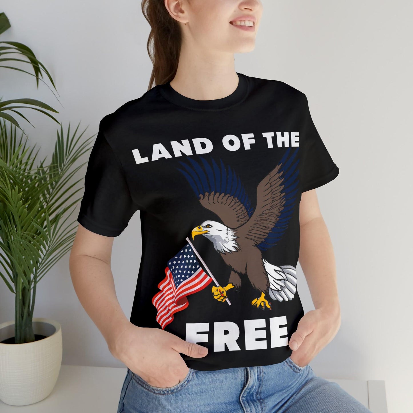 "Land of the Free, Home of the Brave: Celebrate Independence Day with Patriotic Shirts, Flag shirt - Freedom, Fireworks, and More - Giftsmojo