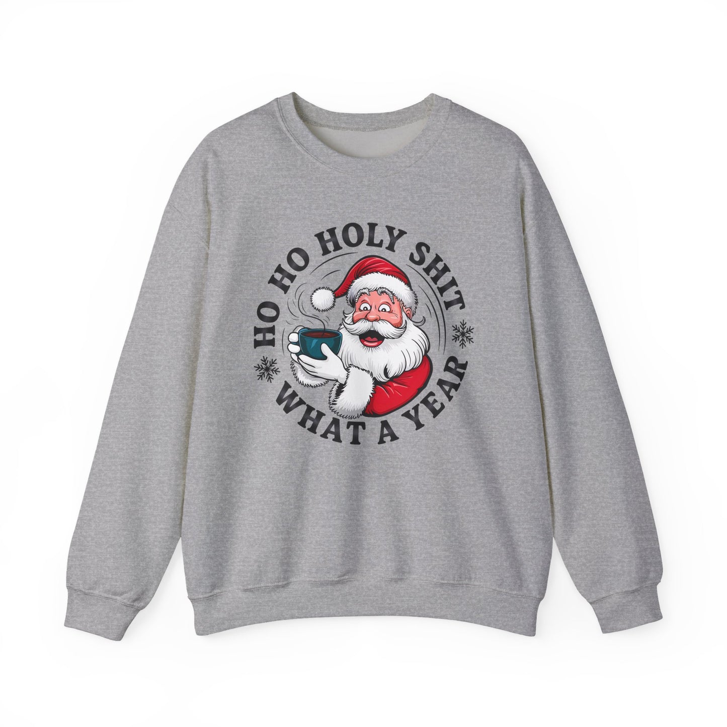 Ho Ho Holy Shit Christmas Sweatshirt Unisex Crew – GiftsMojo