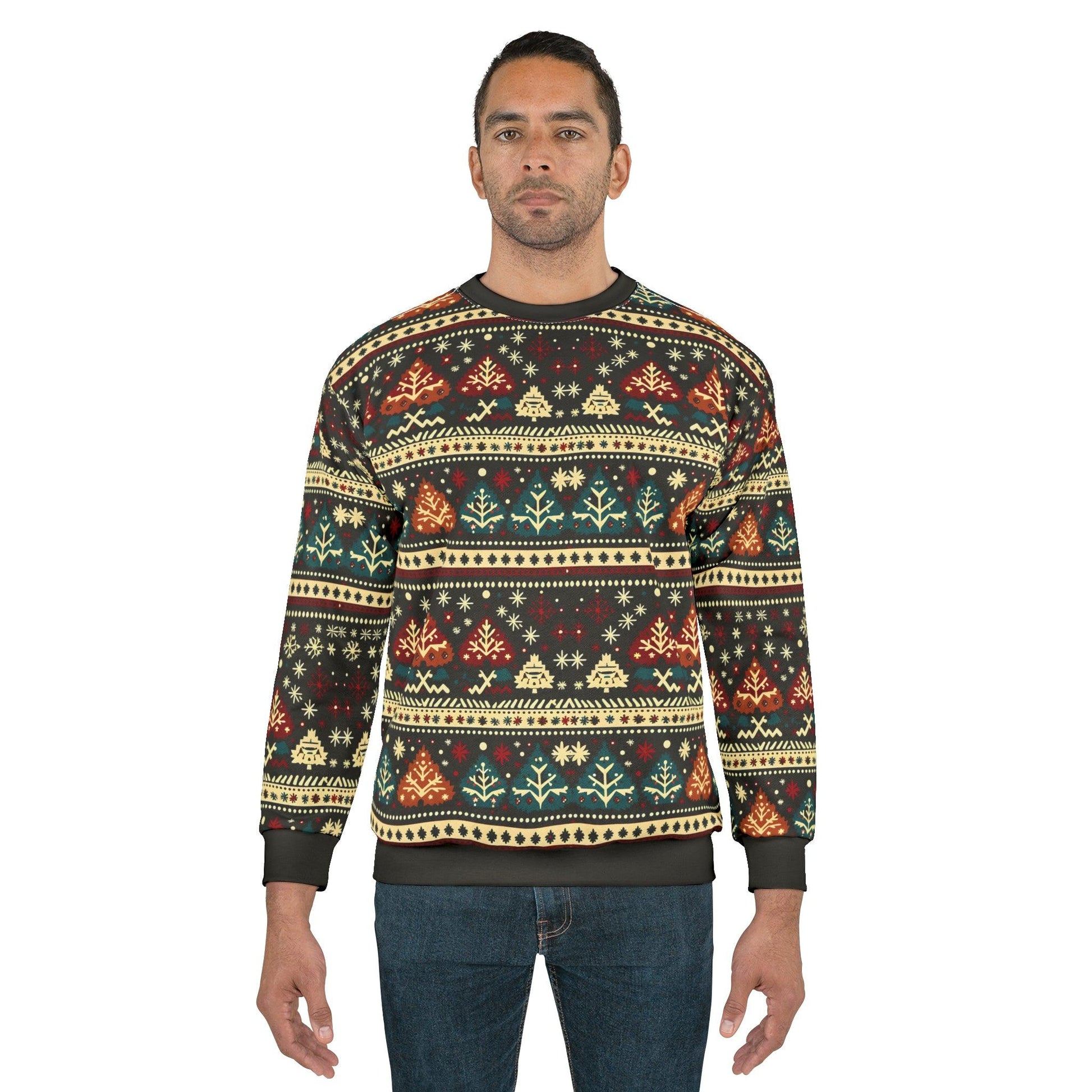 Ugly Christmas Sweater Green Christmas Sweatshirt Ugly Sweatshirt Full Ugly Christmas Shirt - Giftsmojo