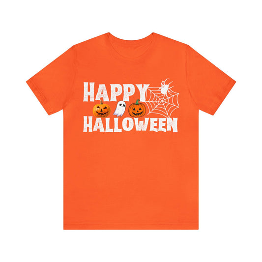 Happy Halloween Costume Pumpkin Ghost Spider Shirt - Giftsmojo