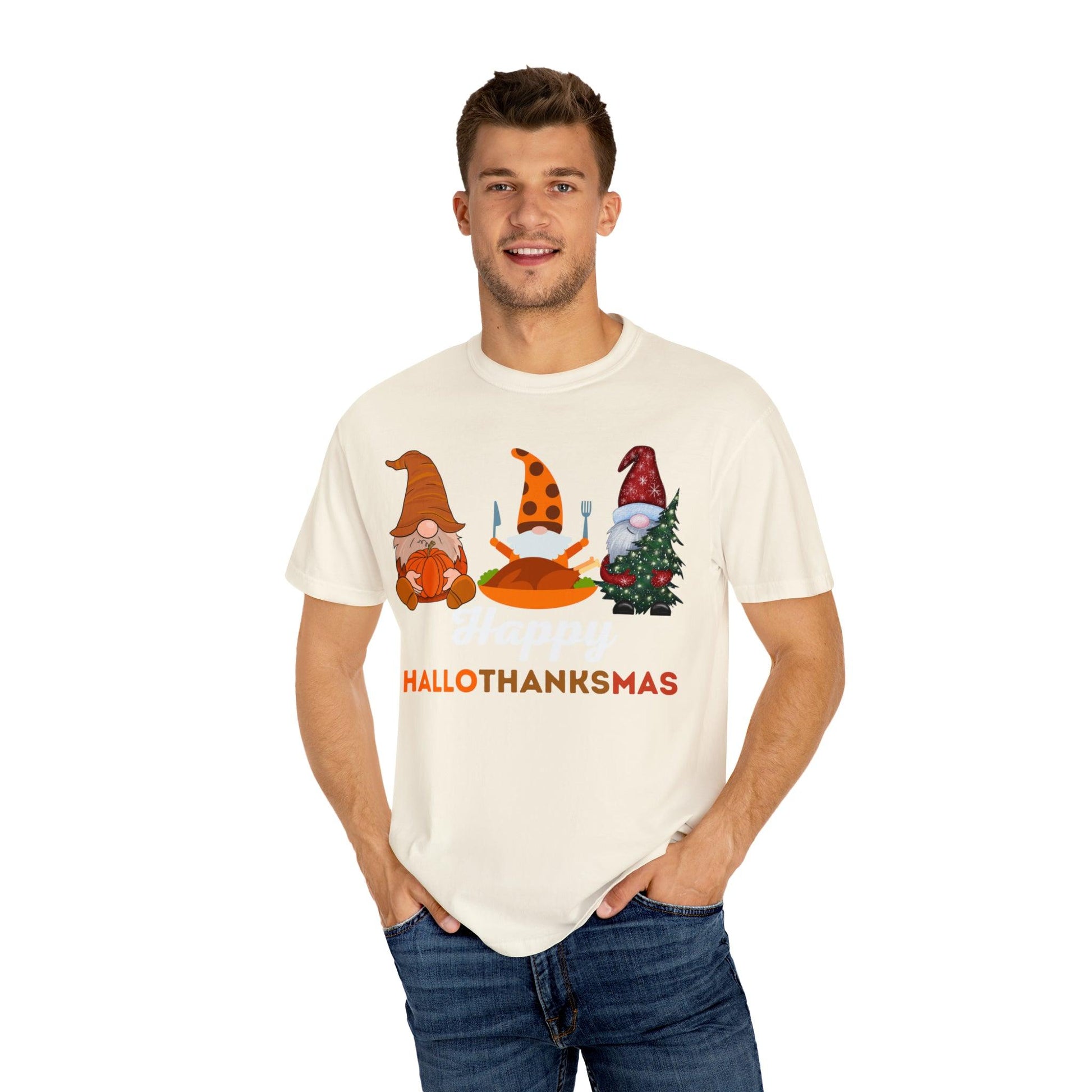 Happy HALLOTHANKSMAS Gift for Fall Halloween Thanksgiving Christmas Gift - Giftsmojo