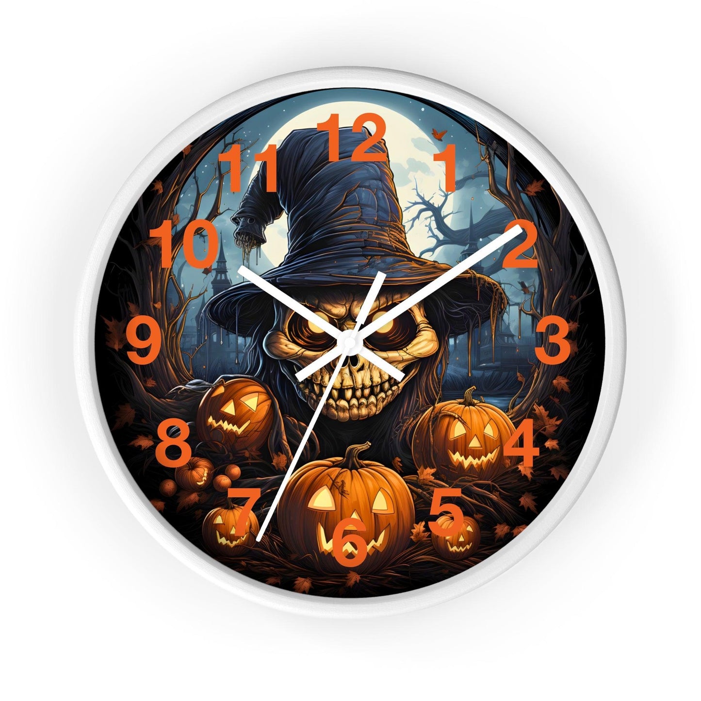 Halloween Ghost Wall Clock Home Decor Halloween Wall Clocks Halloween Clock Fall Clock Halloween Decor