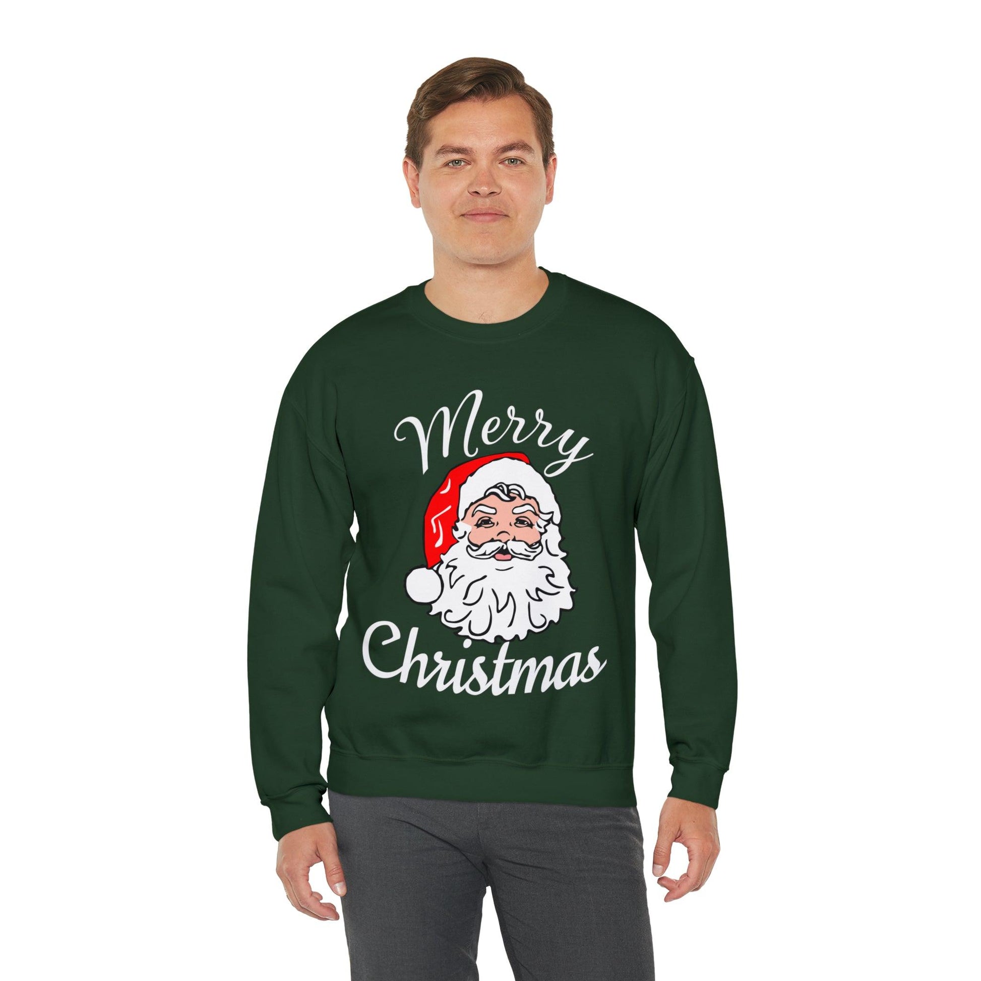 Santa, Merry Christmas Sweatshirt Santa Sweatshirt Christmas Shirt Christmas Gift for Him or Her - Giftsmojo