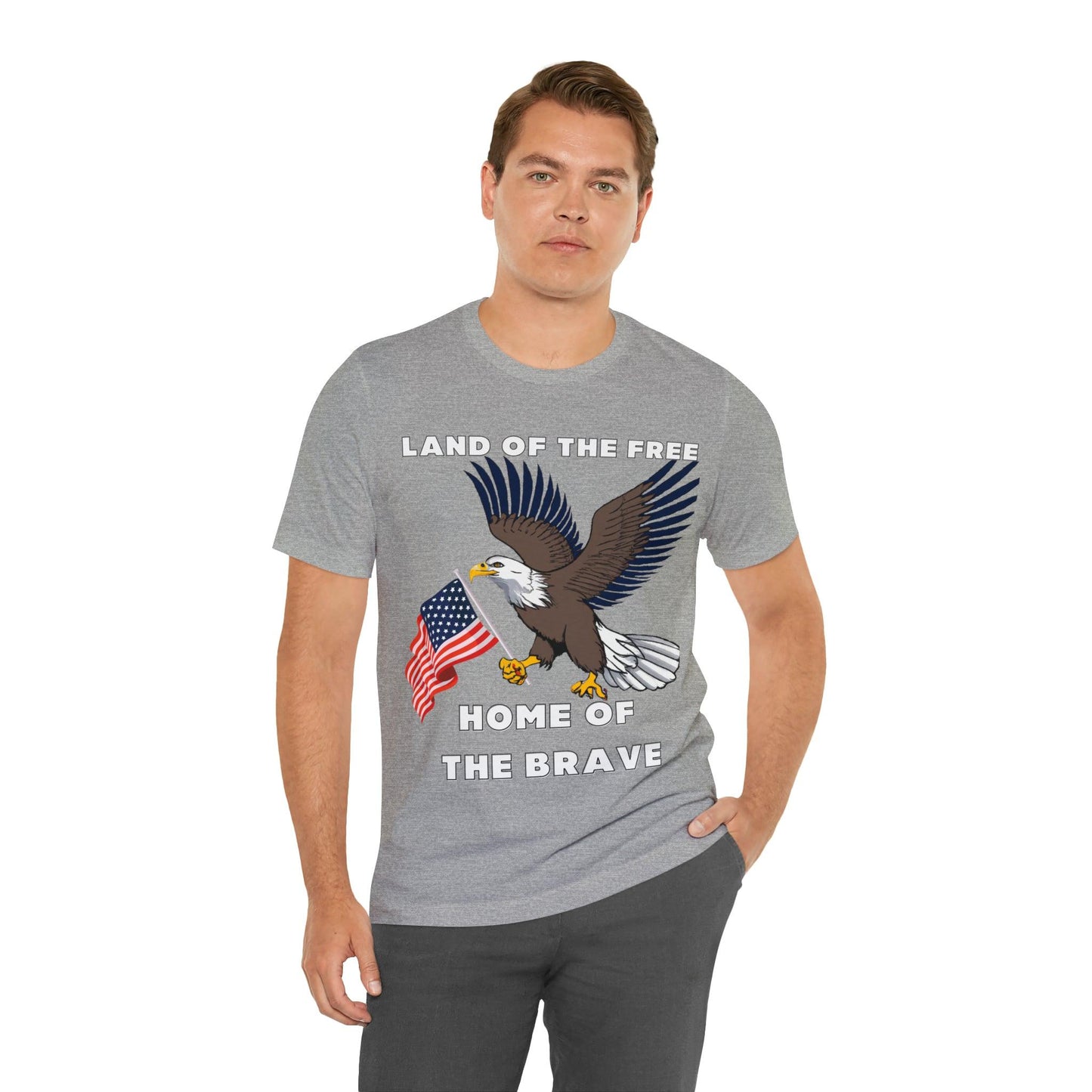 Celebrate Independence Day with Patriotic Shirts: Land of the free, Home of the Brave Shirt for Women and Men - Giftsmojo