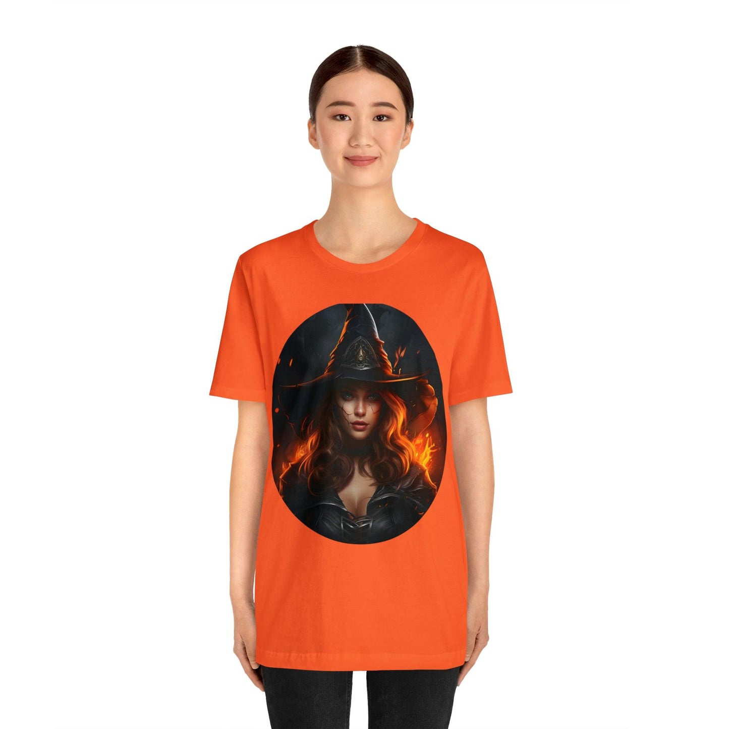 Spooky Witch Costume Spooky Season Vintage Halloween Shirt Moon Goddess Witch Shirt Halloween Costume Witch Shirt Women Halloween Party Tee - Giftsmojo