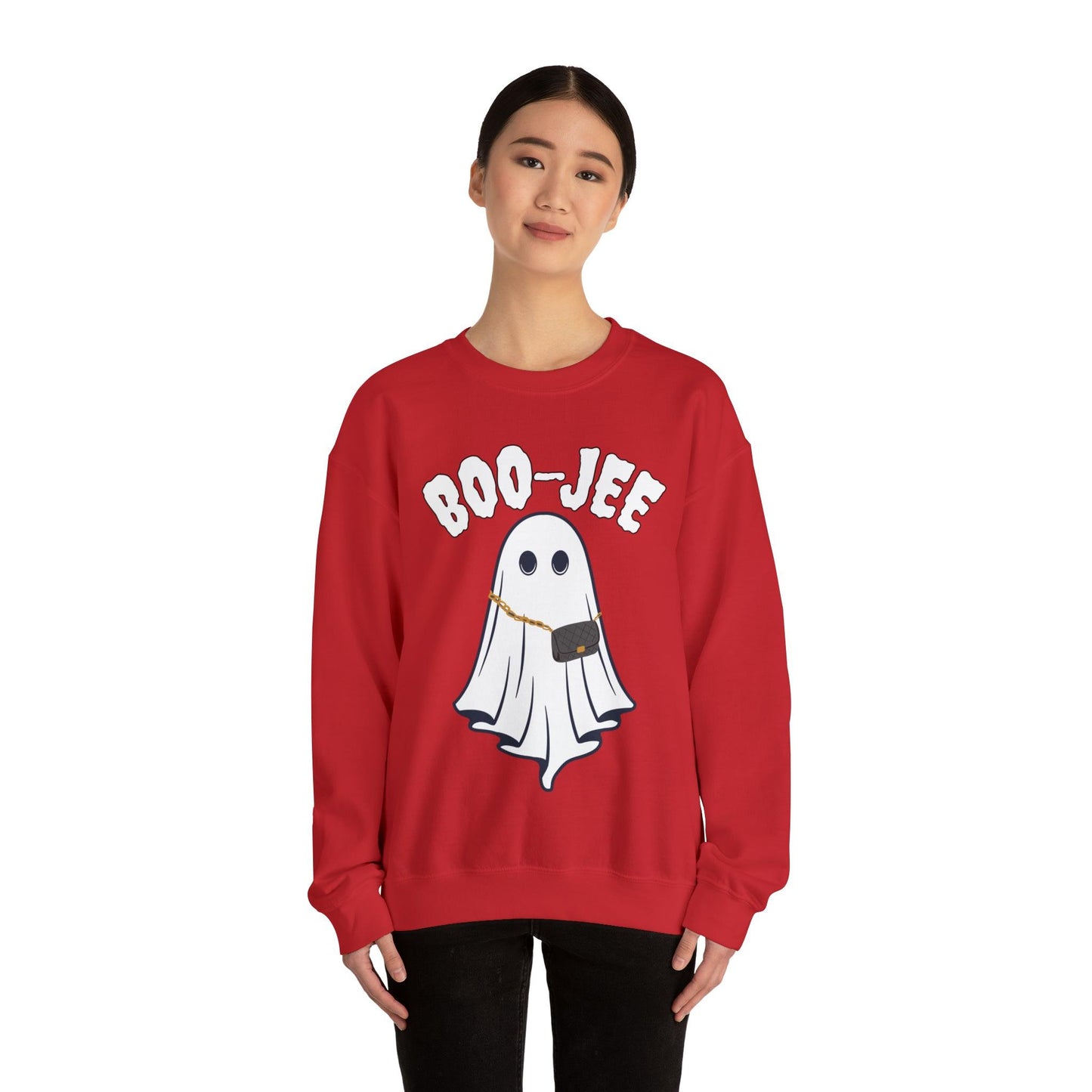 Boo-Jee Sweatshirt, Boo Halloween Sweatshirt, Spooky Ghost Sweatshirt, Boo Jee Shirt, Halloween Ghost Sweatshirt, Halloween Boo Shirt - Giftsmojo