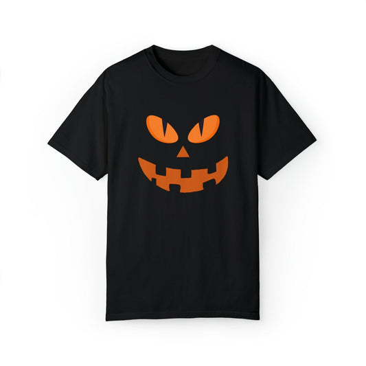 Cute Pumpkin Face Shirt Retro Halloween Tshirt, Vintage Shirt Halloween Shirt Pumpkin Face Halloween Costume Comfort Colors - Giftsmojo