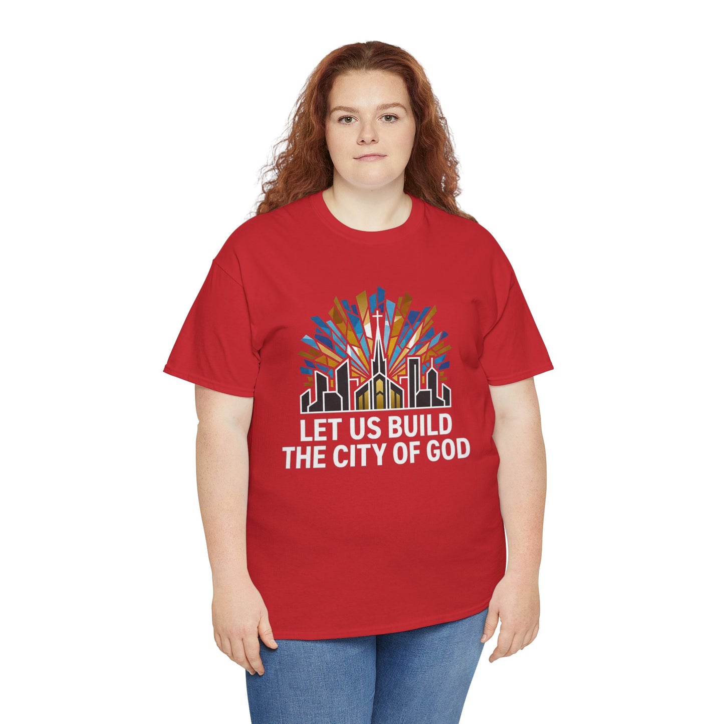 Let Us Build The City of God T-Shirt — Christian Faith Urban Church Tee