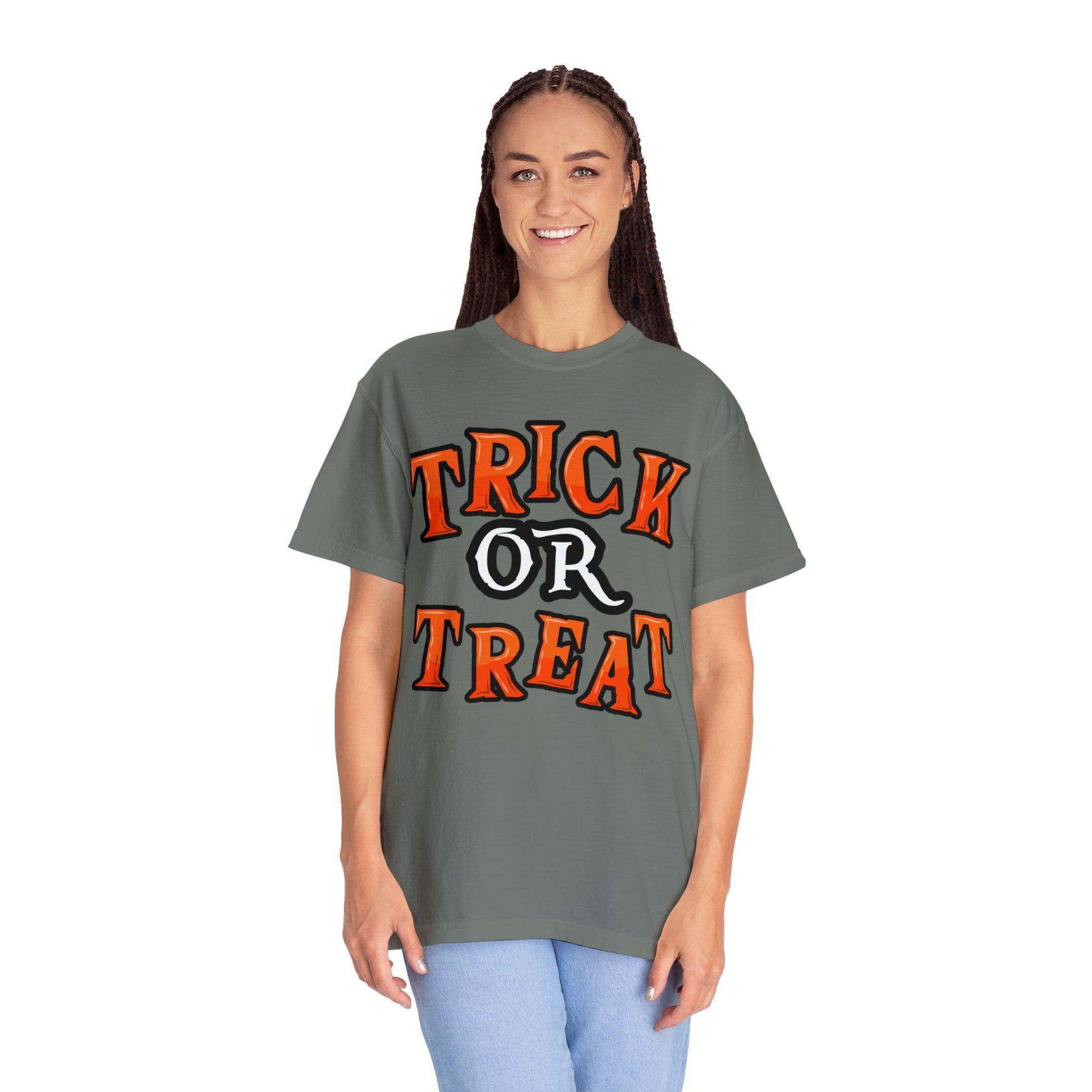 Cute Trick or Treat Shirt for Women and Men Vintage Shirt Halloween Shirt Retro Halloween Costume - Giftsmojo