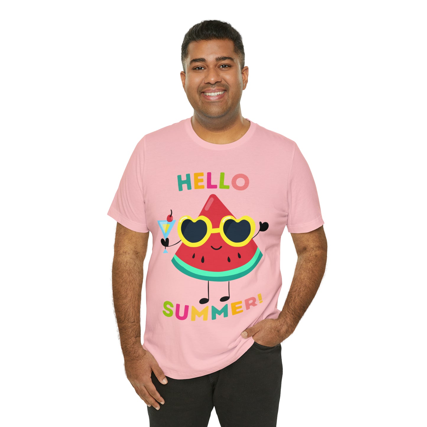 Hello Summer Shirt, Funny Summer Casual Top Tee,Unisex Summer Tshirt Ladies