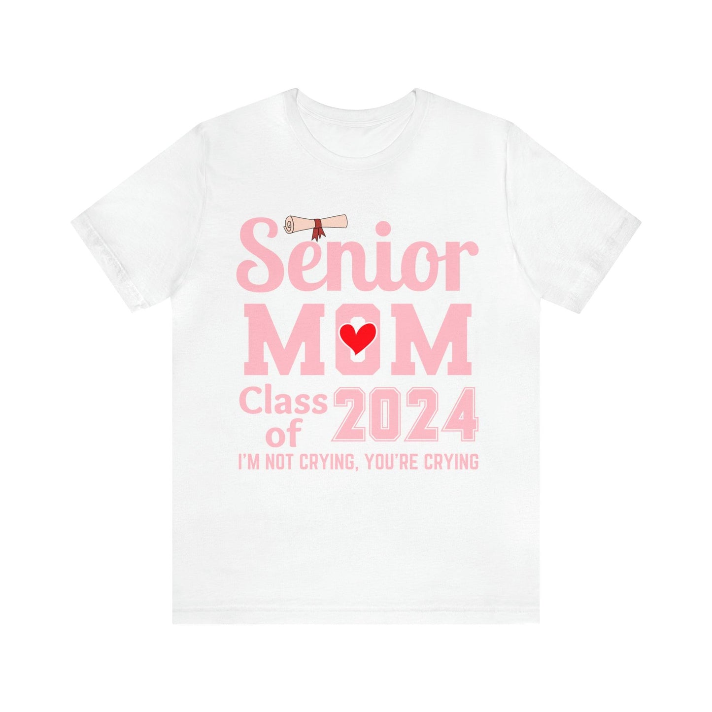 Senior Mom Class of 2024 T-Shirt Pink, Proud Senior Mom Shirt, Gift for Graduate, Graduation 2024 Family Shirt 2024 Senior Mom - Giftsmojo