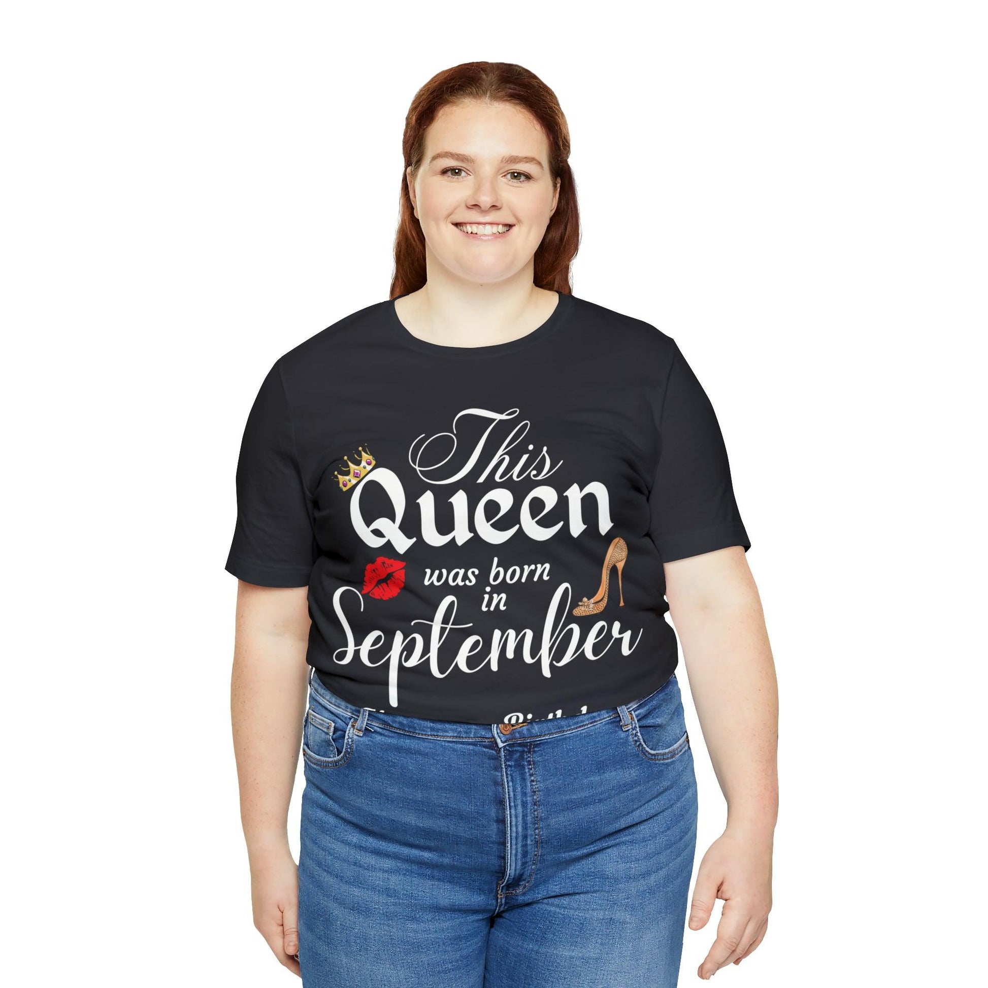 Birthday Queen Shirt, Gift for Birthday, This Queen was born in September Shirt, Funny Queen Shirt, Funny Birthday Shirt, Birthday Gift - Giftsmojo