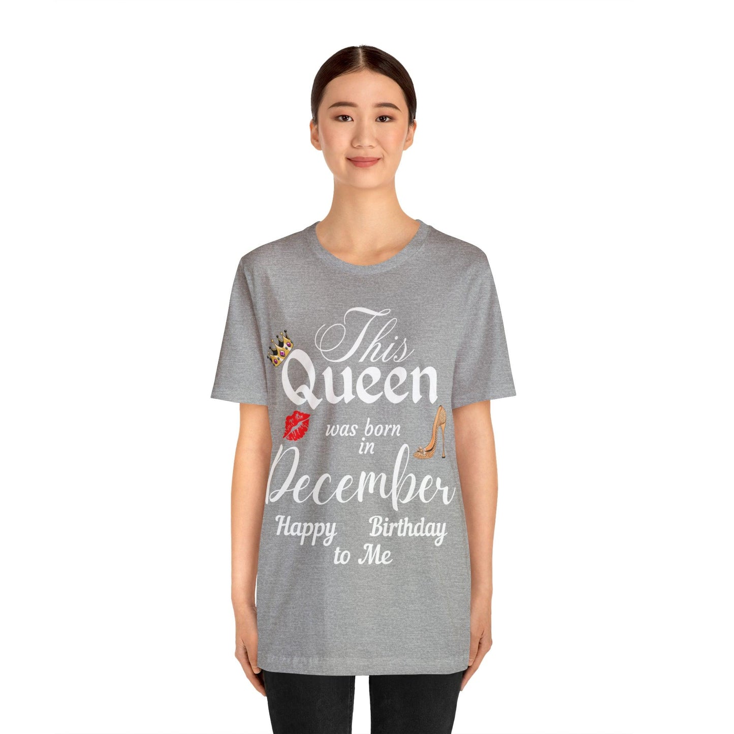 Birthday Queen Shirt, Gift for Birthday, This Queen was born in December Shirt, Funny Queen Shirt, Funny Birthday Shirt, Birthday Gift - Giftsmojo