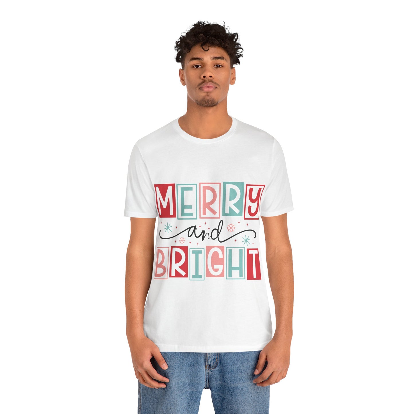 Merry and Bright Tee Christmas Tshirt