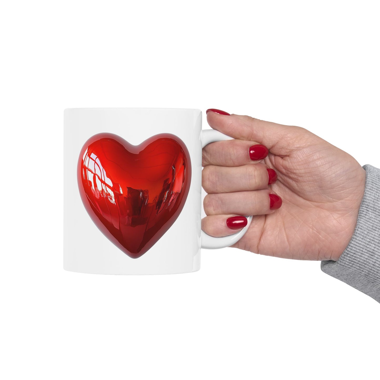 Mug Love Heart Coffee Cup 11oz 15oz