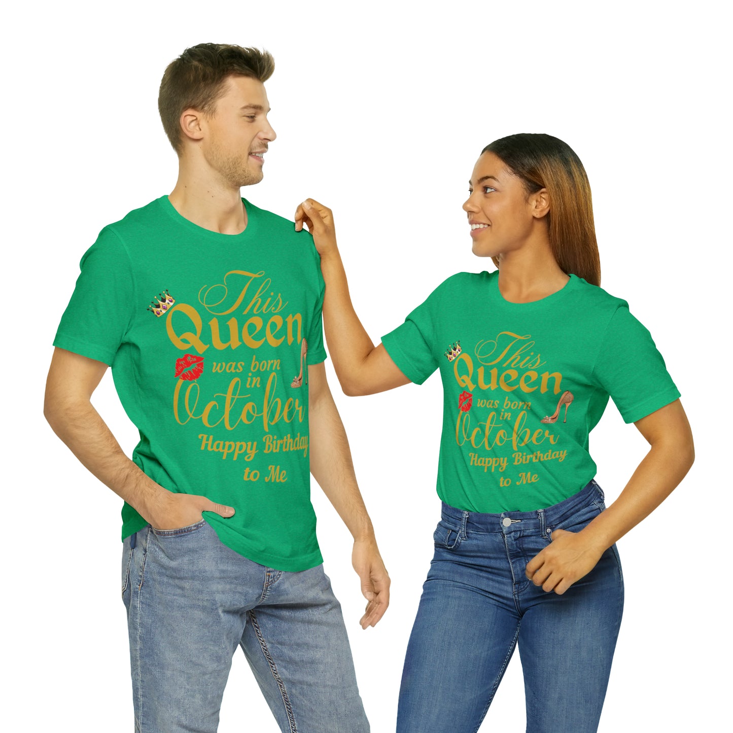 Birthday Queen Shirt, Gift for Birthday, This Queen was born in October Shirt, Funny Queen Shirt, Funny Birthday Shirt, Birthday Gift