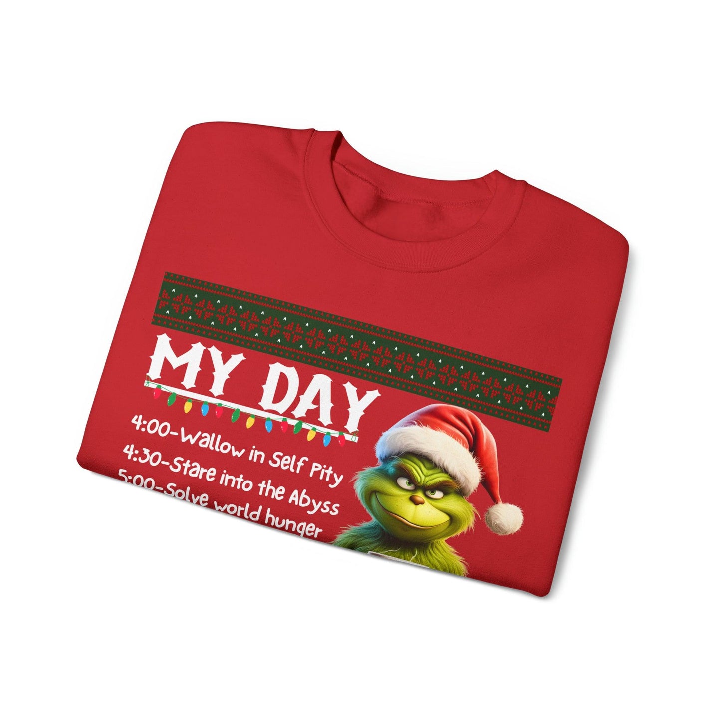 My Day Schedule I'M Booked Grinch Shirt Funny Christmas Sweatshirt Christmas grinch Sweatshirt Christmas Sweater Christmas Trendy Christmas Sweatshirt - Giftsmojo