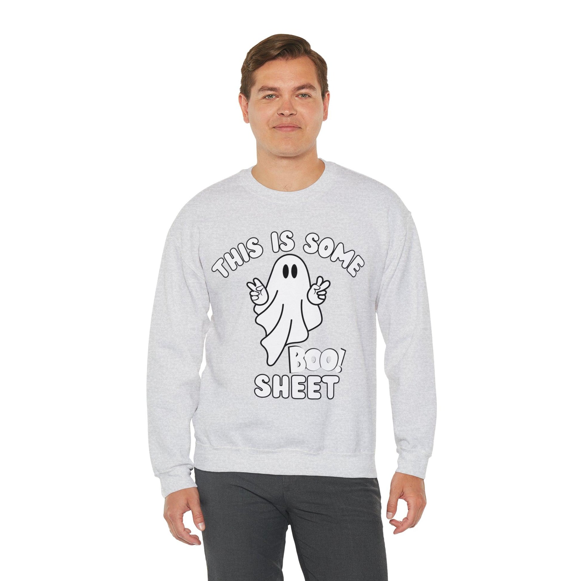 This Is Some Boo Sheet Ghost Sweatshirt Cute Ghost Sweatshirt Boo Ghost Sweatshirt Gift Shirt Funny Halloween Shirt Spooky Season Shirt - Giftsmojo