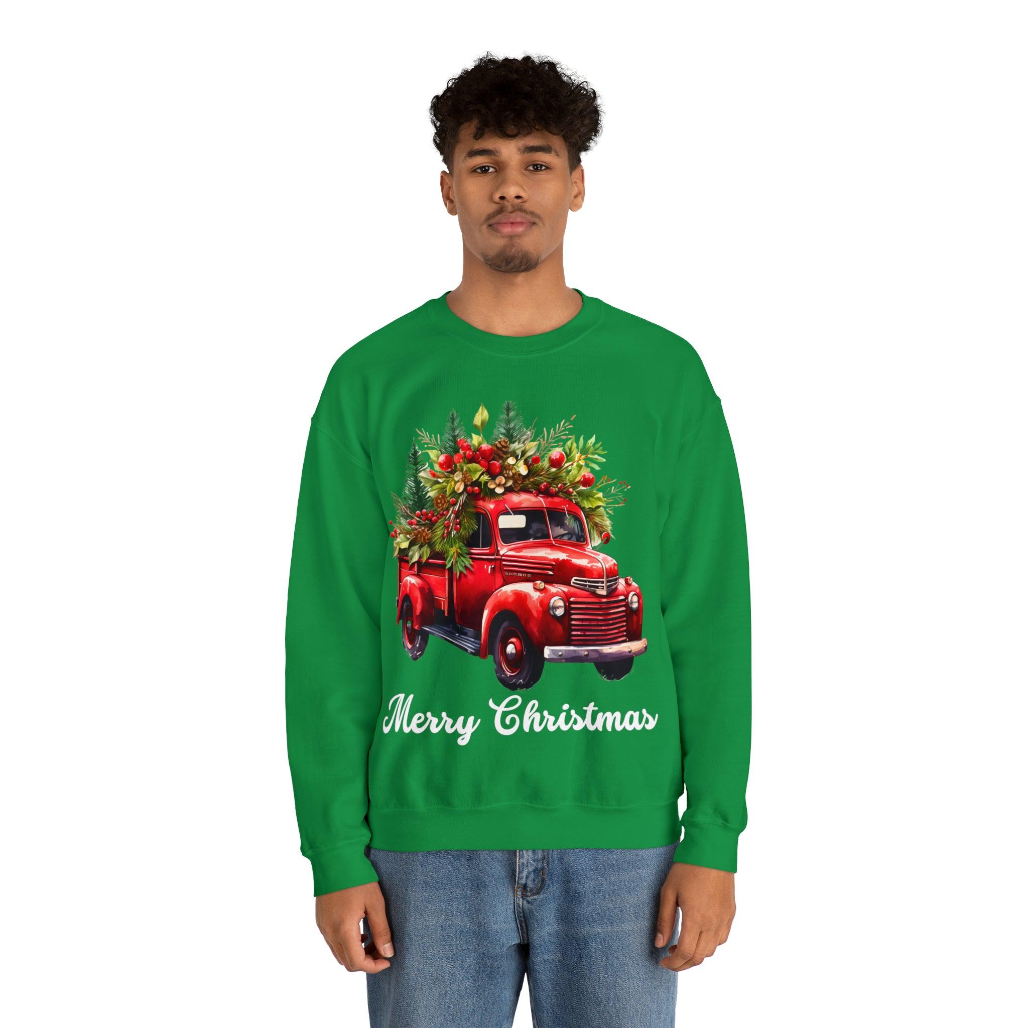 Christmas Tree Sweatshirt Christmas Truck Sweatshirt Christmas Sweater Tree Truck Shirt Christmas Sweatshirt Tree Sweat Pine Tree Pullover