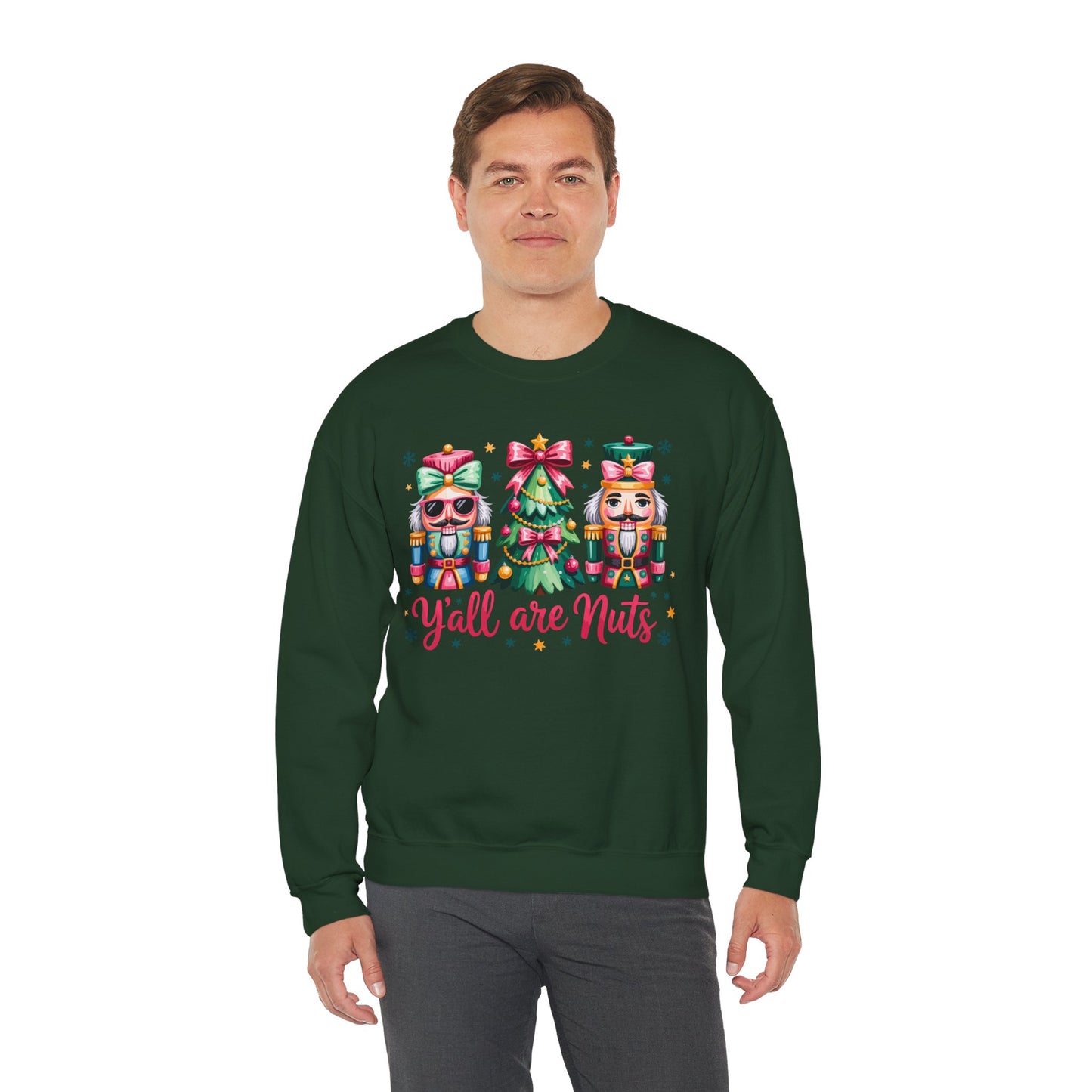 Nutcracker Characters and Christmas Tree Sweatshirt | Holiday Crewneck