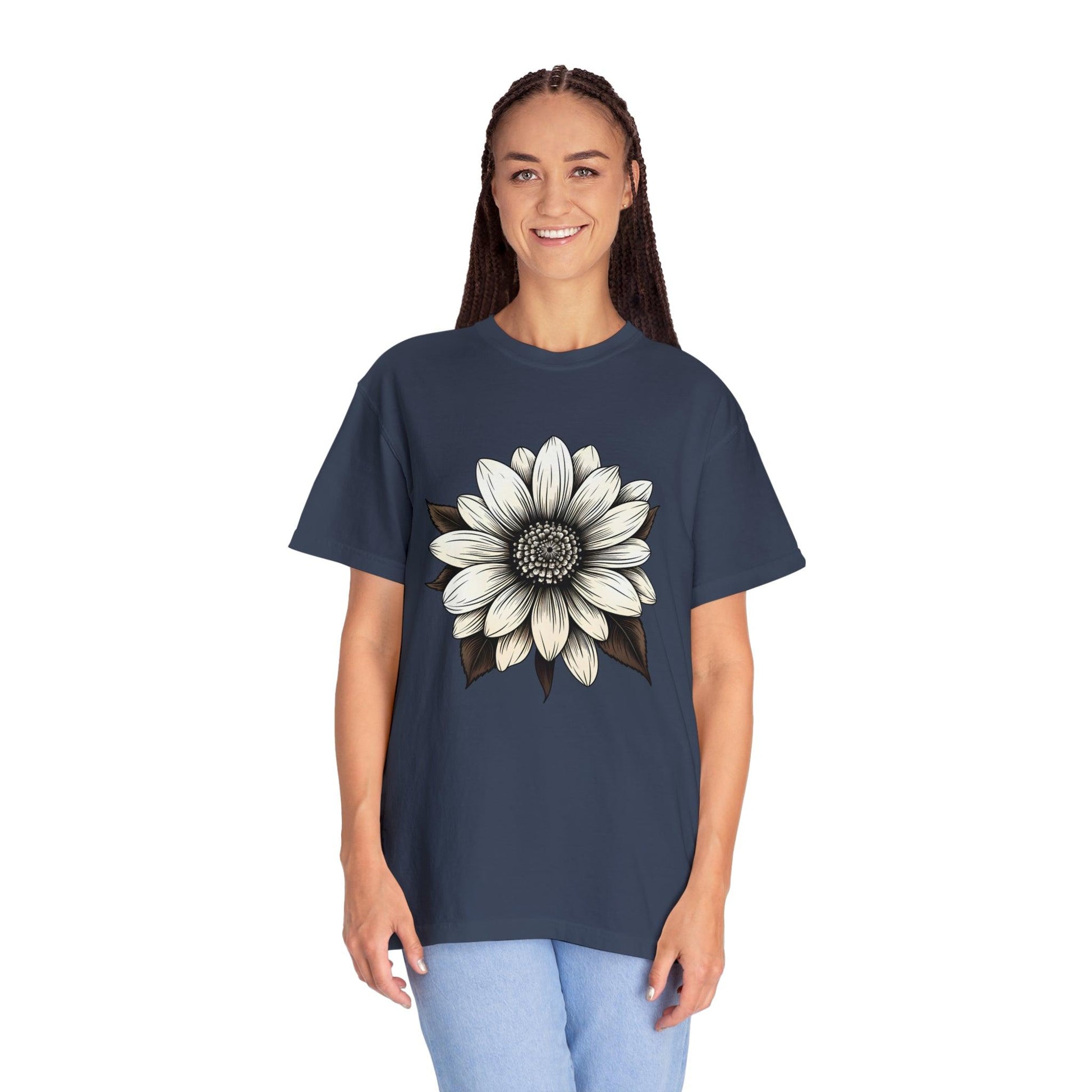 Sunflower Shirt Flower Shirt Aesthetic Women Top Floral Graphic Tee Floral Shirt Flower T-shirt, Wild Flower Shirt Gift For Her - Giftsmojo
