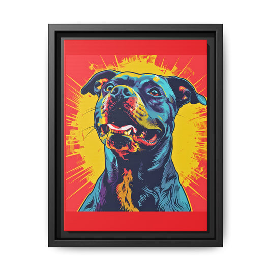 Dog Wall Art Framed Canvas Wall Art Print