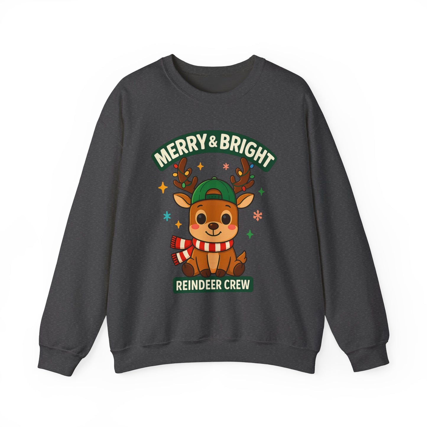 Reindeer With Scarf Christmas Sweatshirt – GiftsMojo