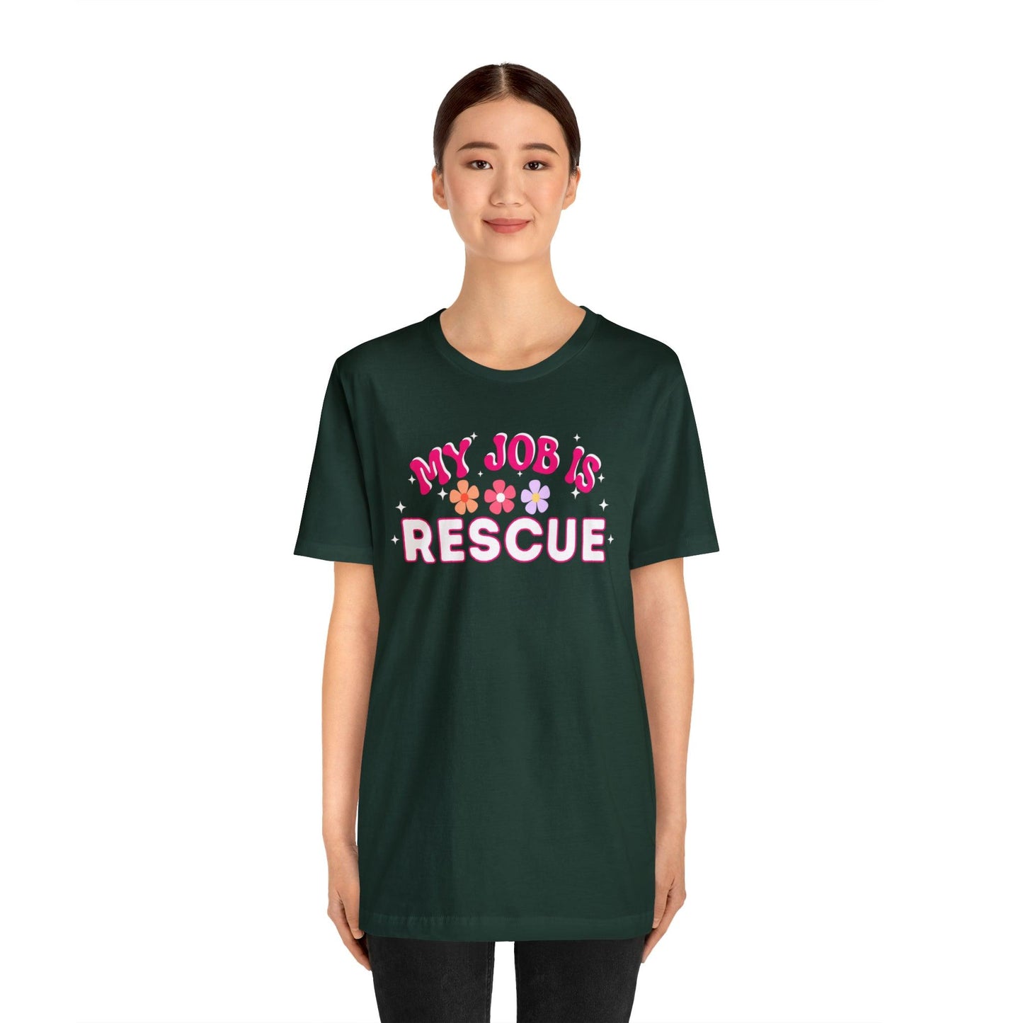 My Job is Rescue Shirt Firefighter Shirt Coast Guard Shirt Paramedic, Lifeguard, - Giftsmojo