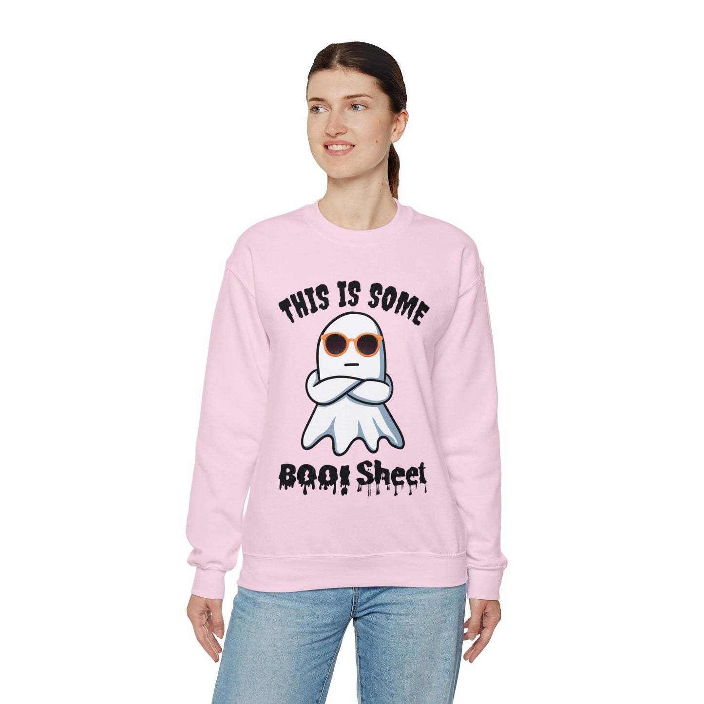 This Is Some Boo Sheet Funny HalloweenSweatshirt Funny Halloween Costume Spooky Season Tee Boo Ghost Sweatshirt Gift for Birthday Christmas - Giftsmojo