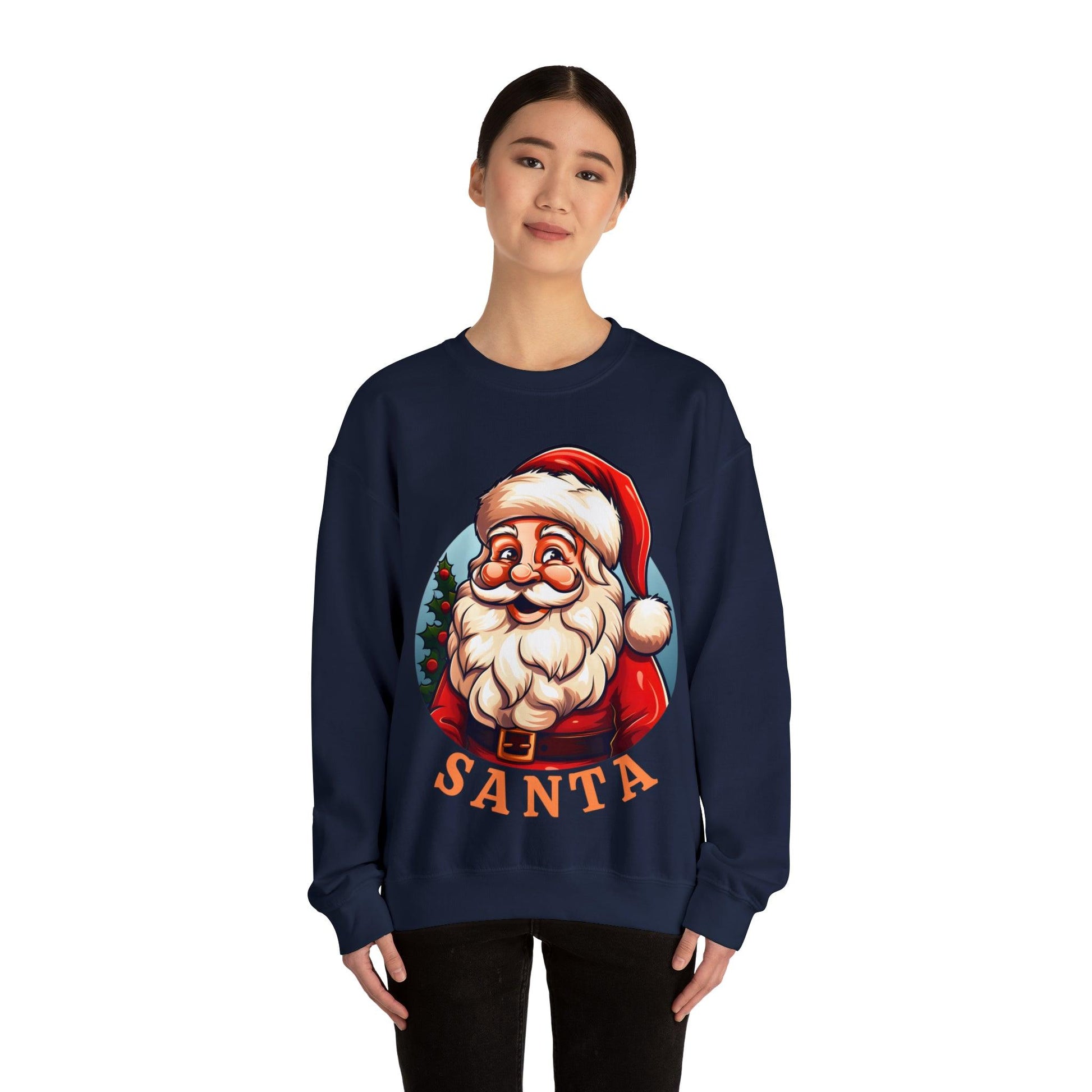 Christmas Santa Sweatshirt Santa Sweater Christmas Sweater Christmas Shirt Santa Claus Shirt Saint Nick - Giftsmojo