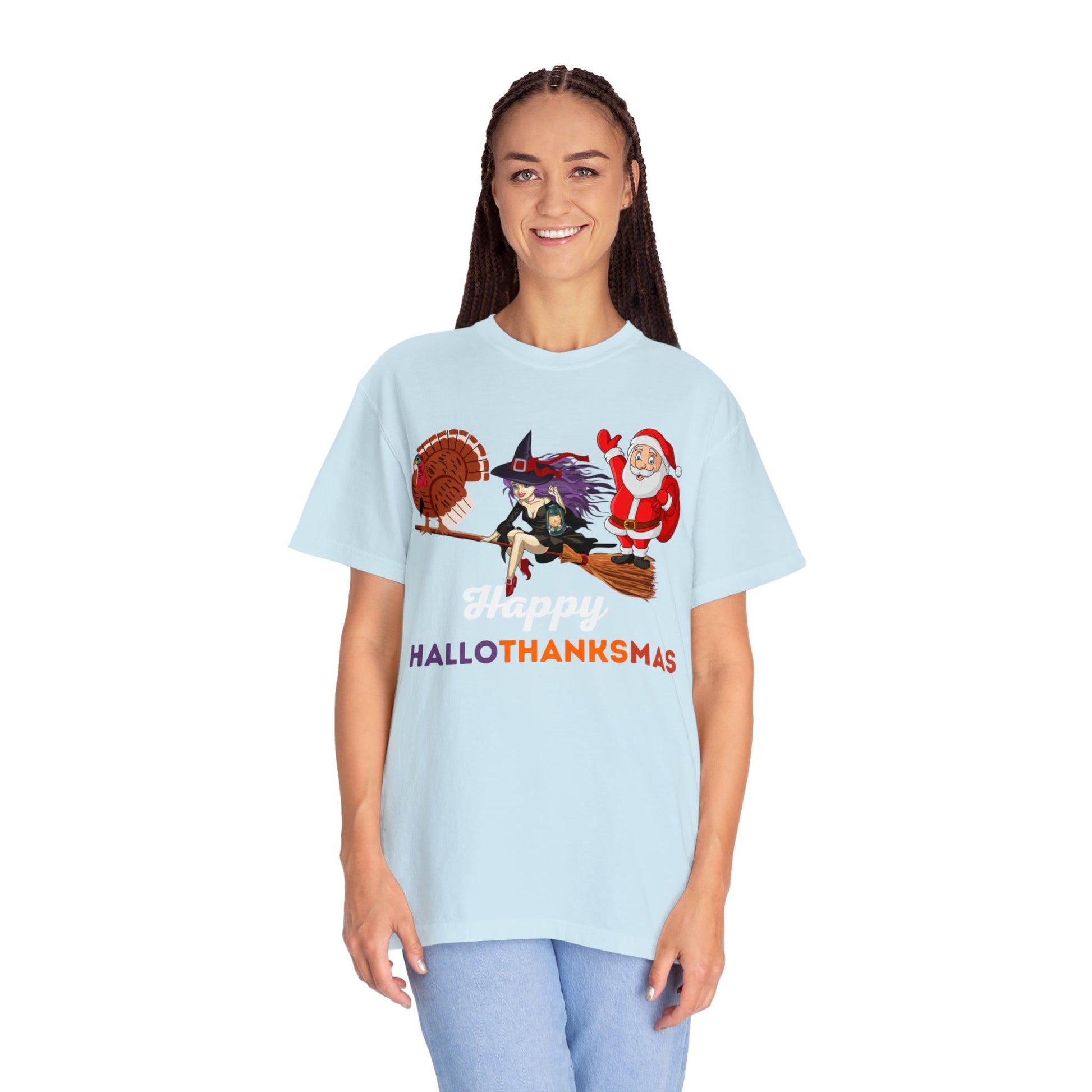 Happy HALLOTHANKSMAS Gift for Fall Halloween Thanksgiving Christmas Gift - Giftsmojo