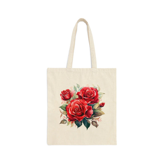 Christmas Bag Floral Tote Bag Christmas Flower Totes Canvas Tote Bag Shopping Bag Gift For Women Totes Birthday Gift Bag Bridal Gift Tote Bag - Giftsmojo