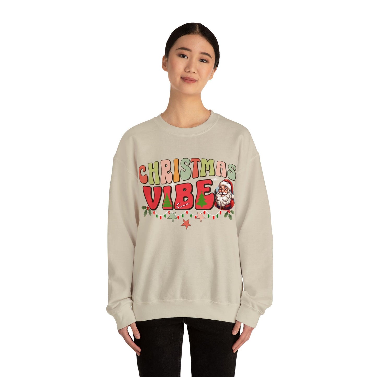 Cute Christmas Vibe Sweatshirt Funny Christmas Shirt Matching Shirts Christmas Vibes Holiday Shirt Cute Christmas Shirt - Giftsmojo