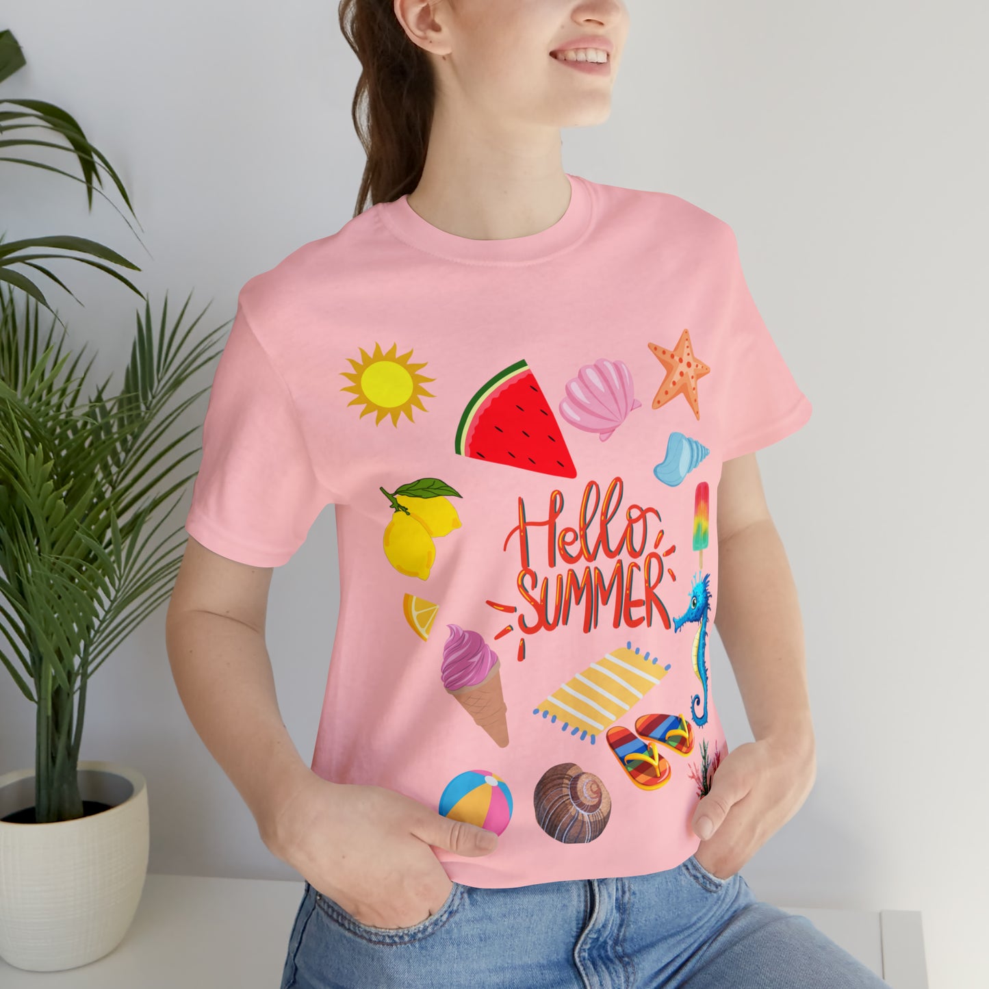 Hello Summer shirt, Summer shirts for women and men, Summer Casual Top Tee