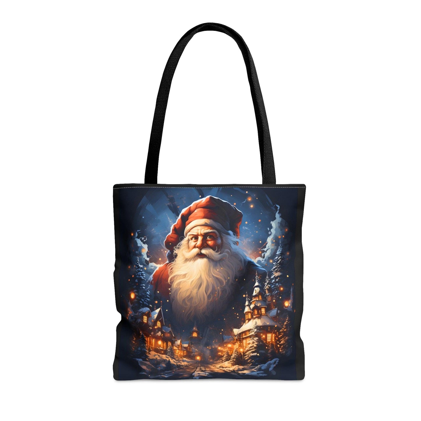 Santa Bag Christmas Bag Cute Christmas Bag - Aesthetic Bag Christmas Village Bag, Mom Bag Canvas Bag Christmas Tote Bag Gift - Giftsmojo