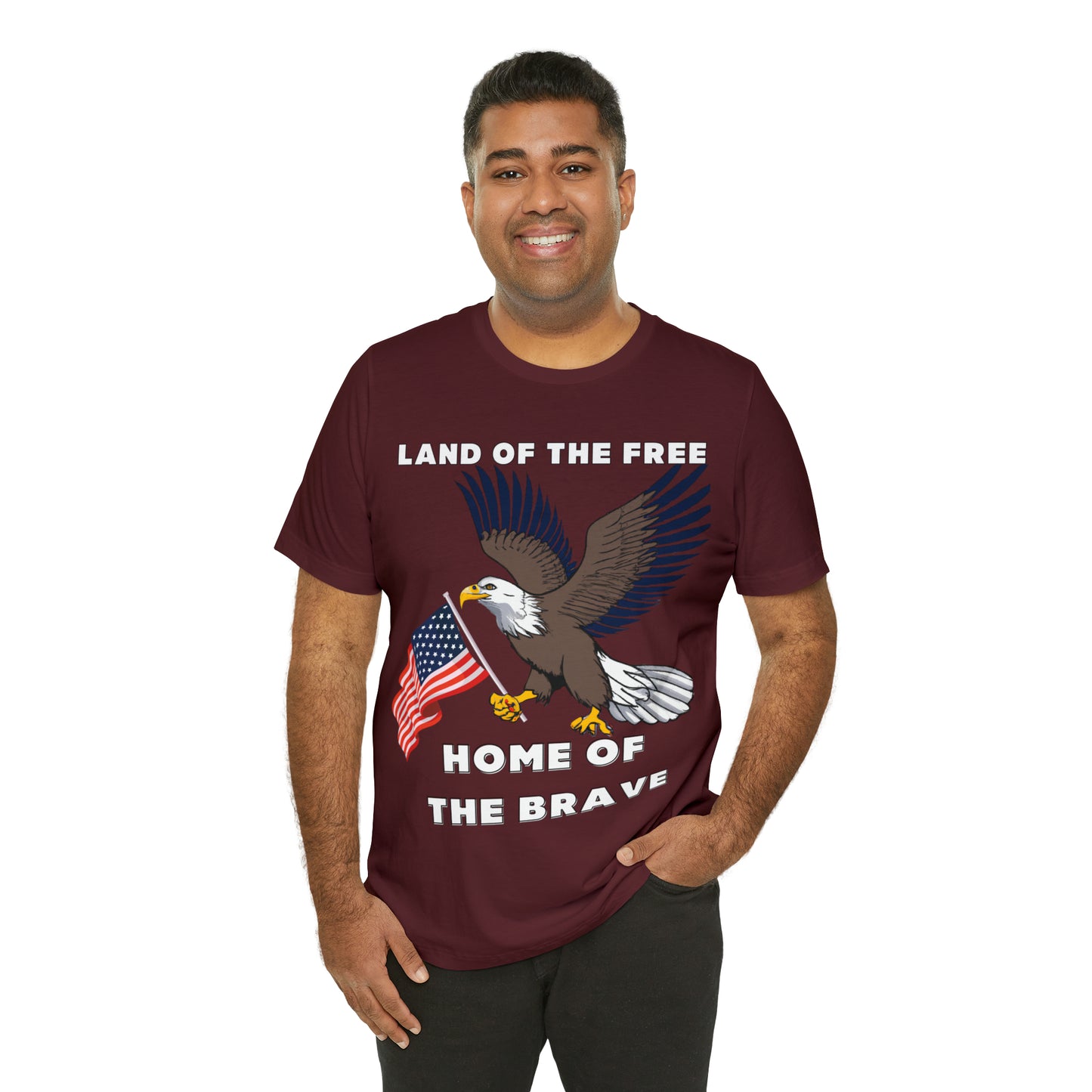 Celebrate Independence Day with Patriotic Shirts: Land of the free, Home of the Brave Shirt for Women and Men