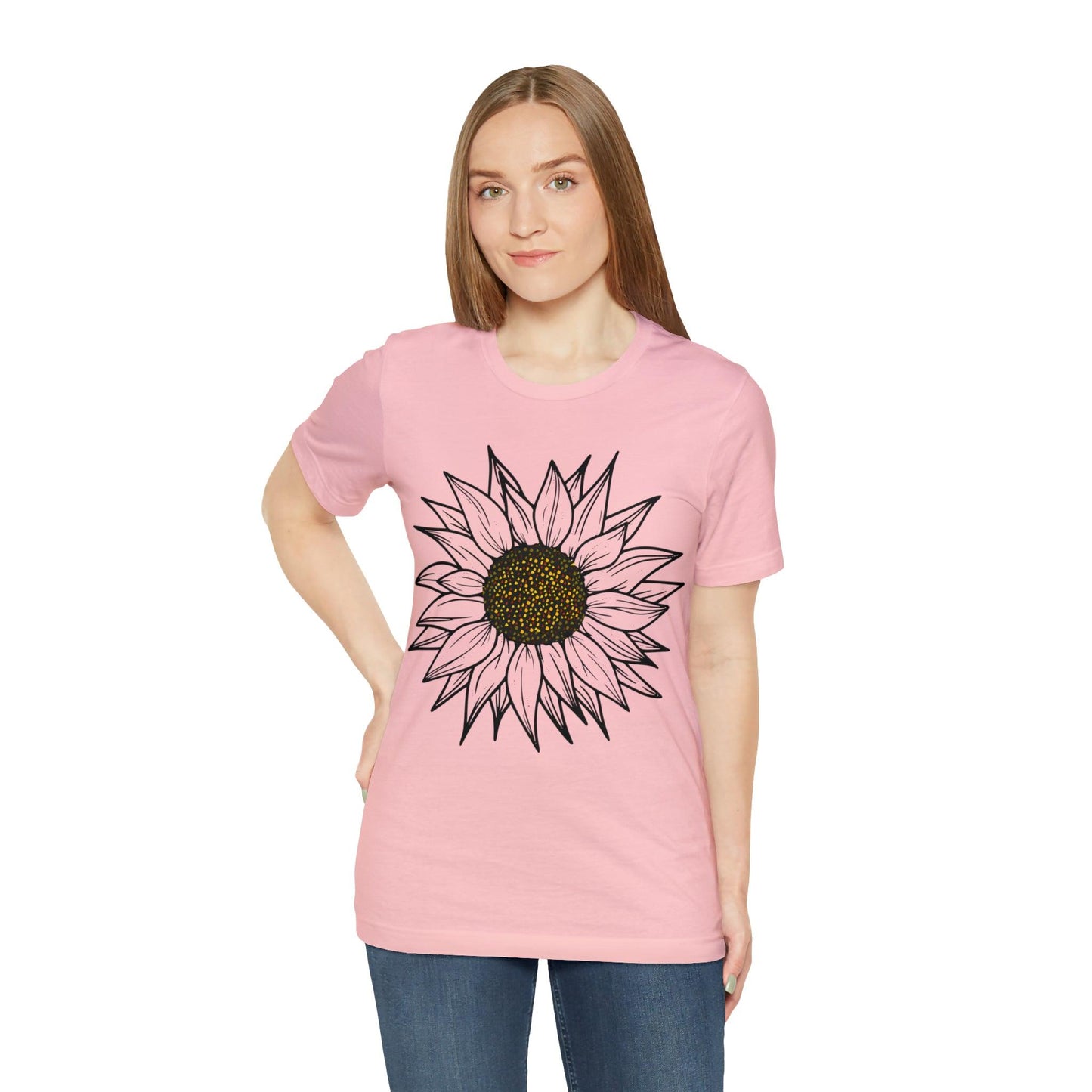 Sunflower Shirt, Floral Tee Shirt, Flower Shirt, Garden Shirt, Womens Fall Summer Shirt Sunshine Tee, Gift for Gardener, Nature love shirt - Giftsmojo